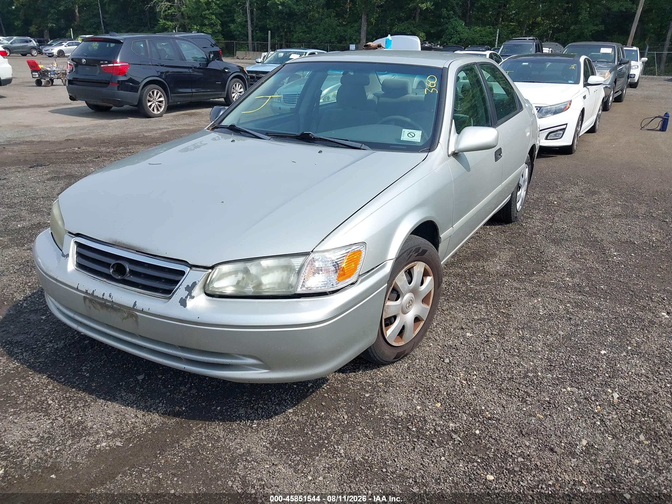 2001 Toyota Camry Le Silver vin: 4T1BG22K31U076512