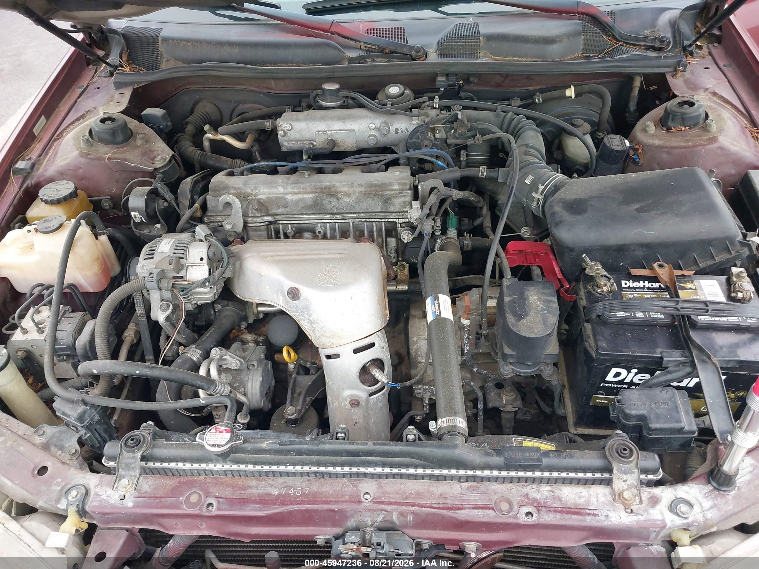 2001 Toyota Camry Le Maroon vin: 4T1BG22K41U089463