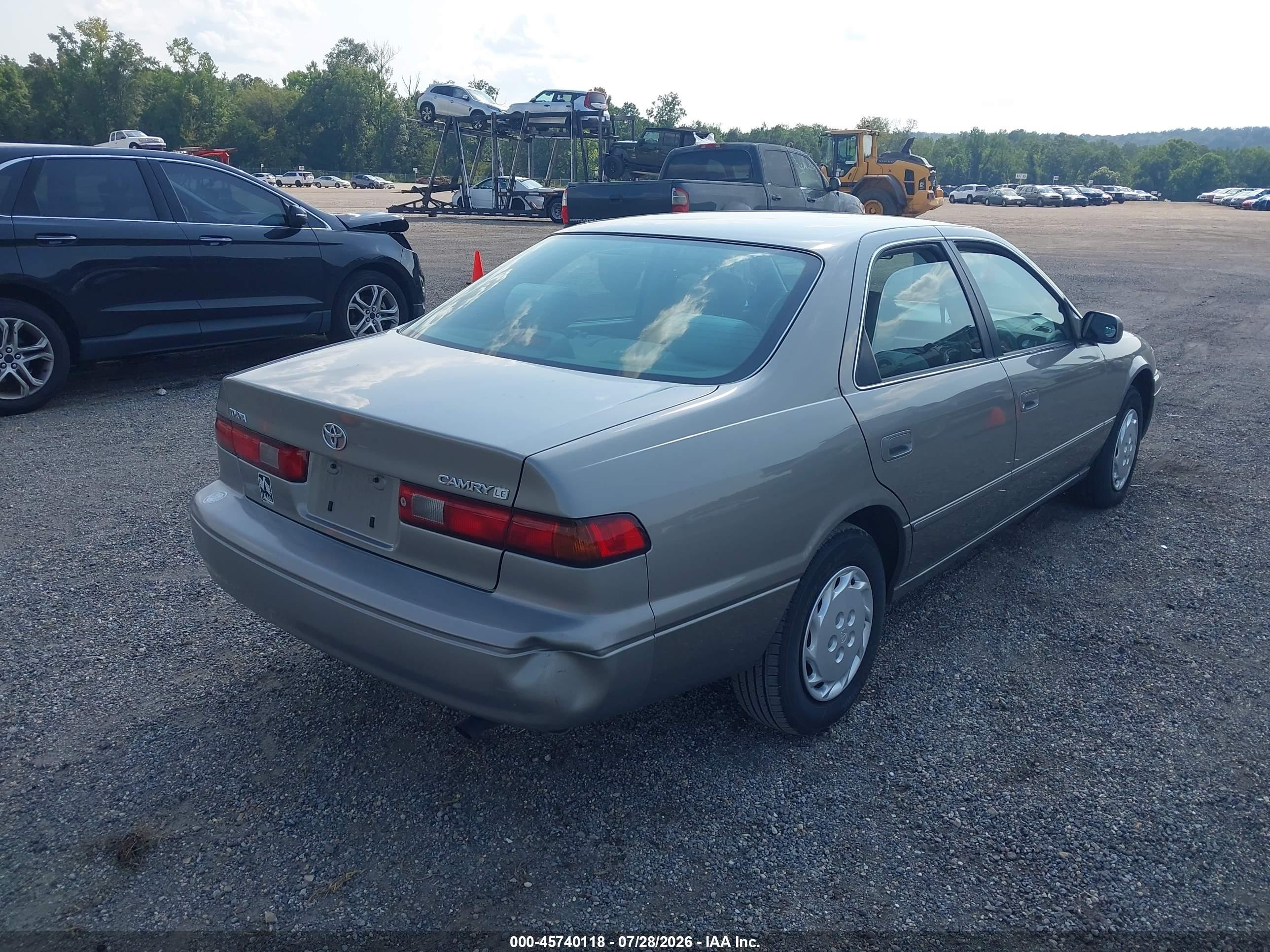 1997 Toyota Camry Le Желто-коричневый vin: 4T1BG22K4VU034775