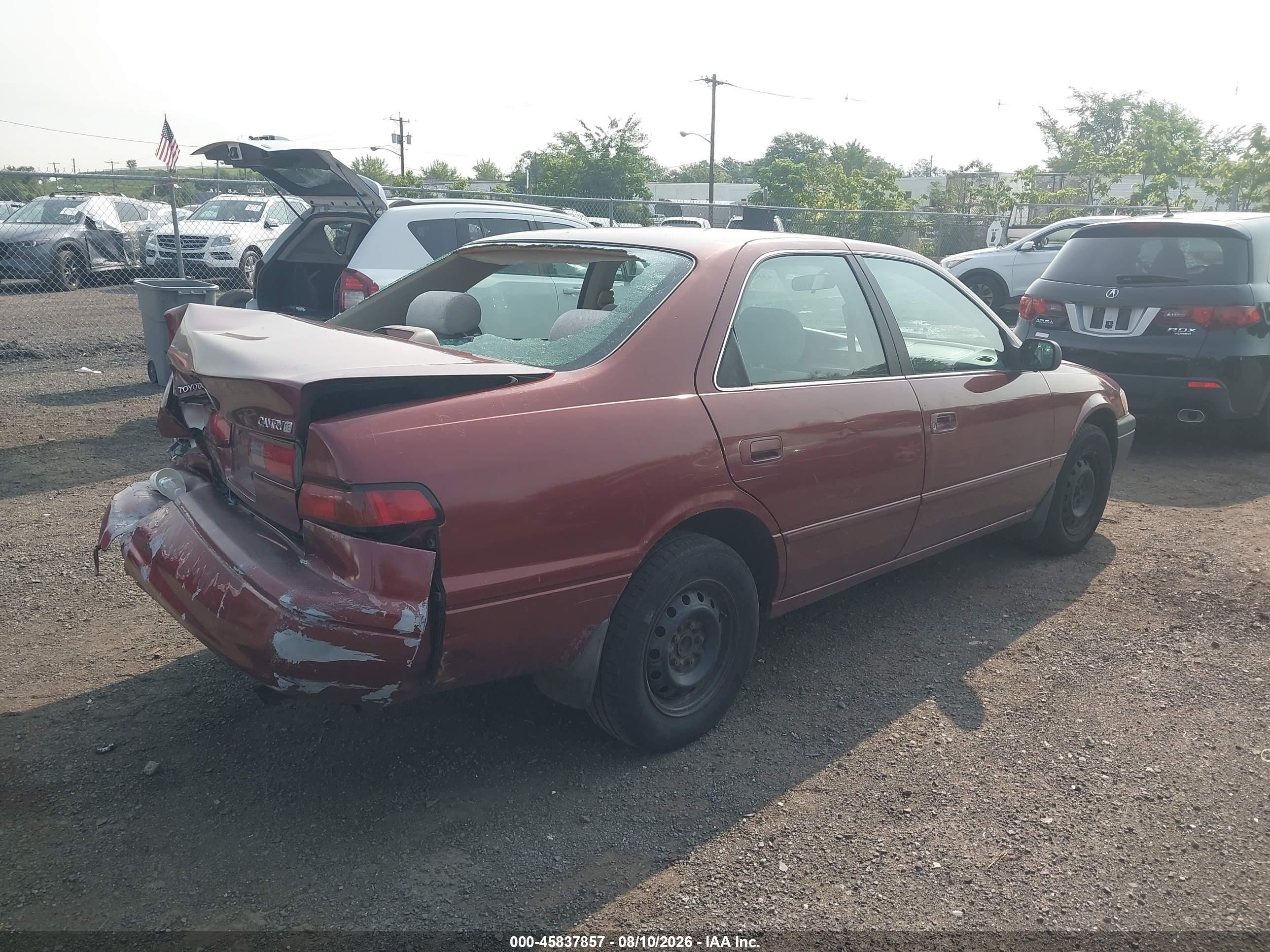 1999 Toyota Camry Ce Burgundy vin: 4T1BG22K4XU493386
