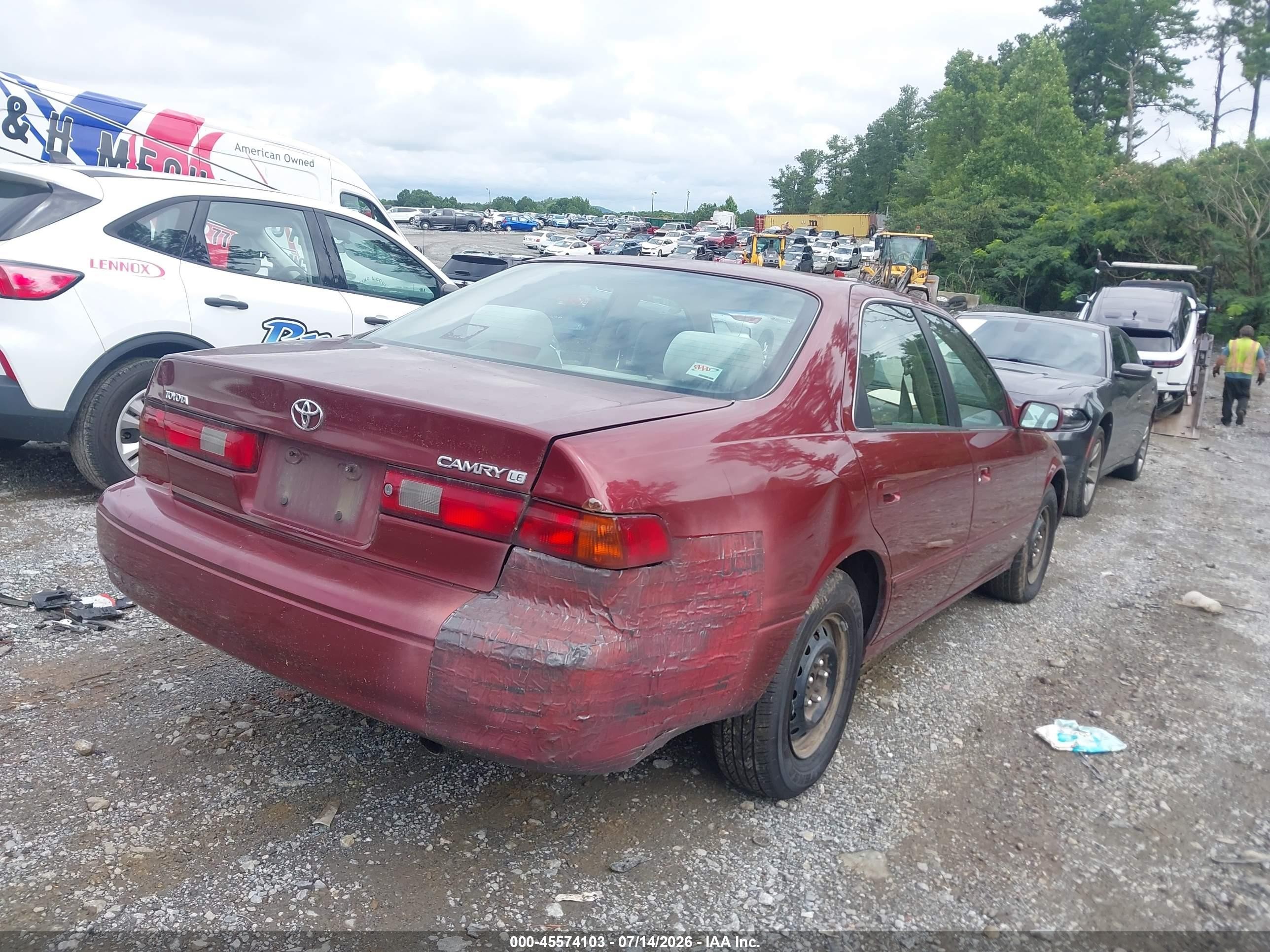 1999 Toyota Camry Le Burgundy vin: 4T1BG22K4XU611632