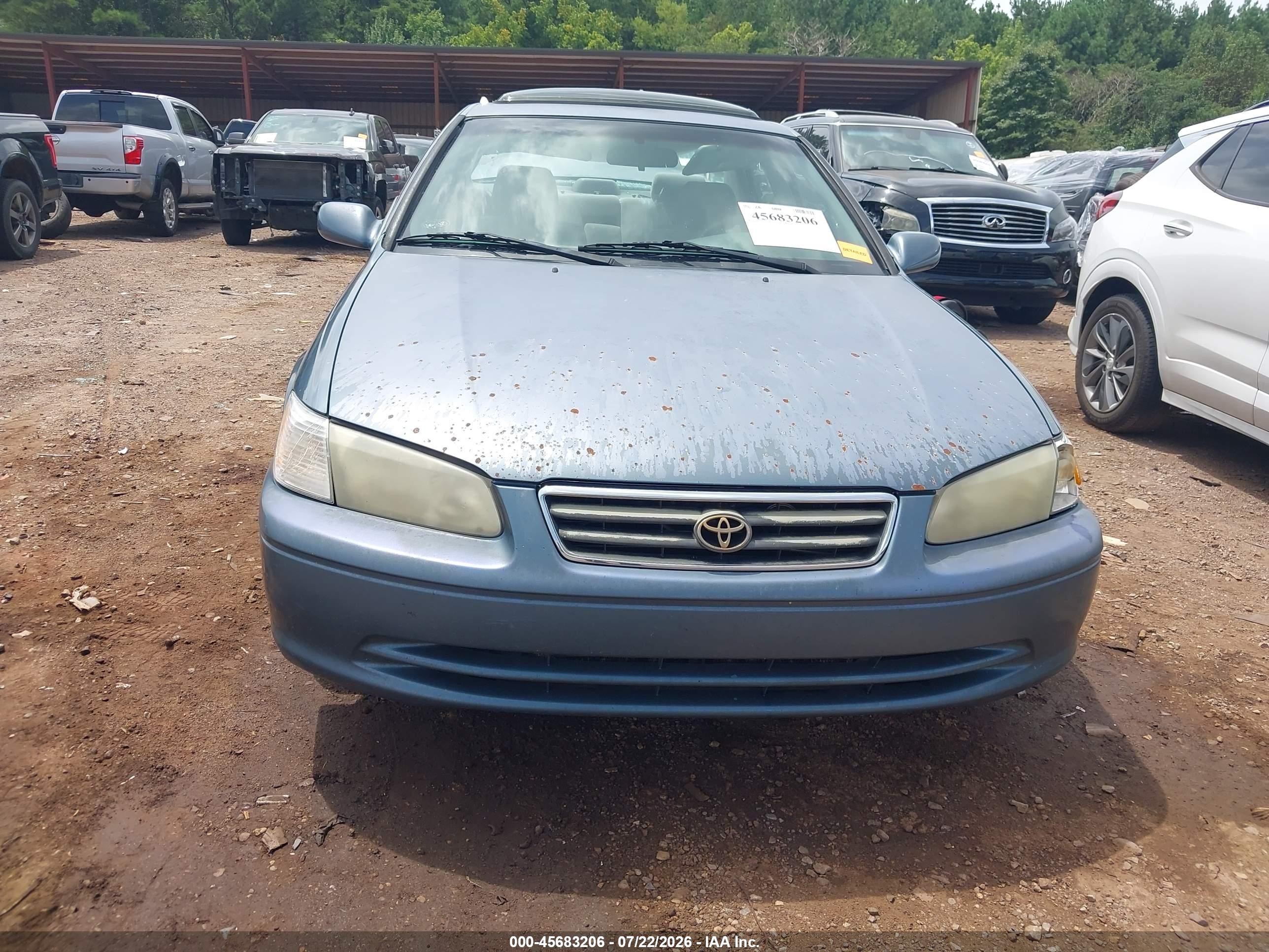 2000 Toyota Camry Le Синий vin: 4T1BG22K4YU751259