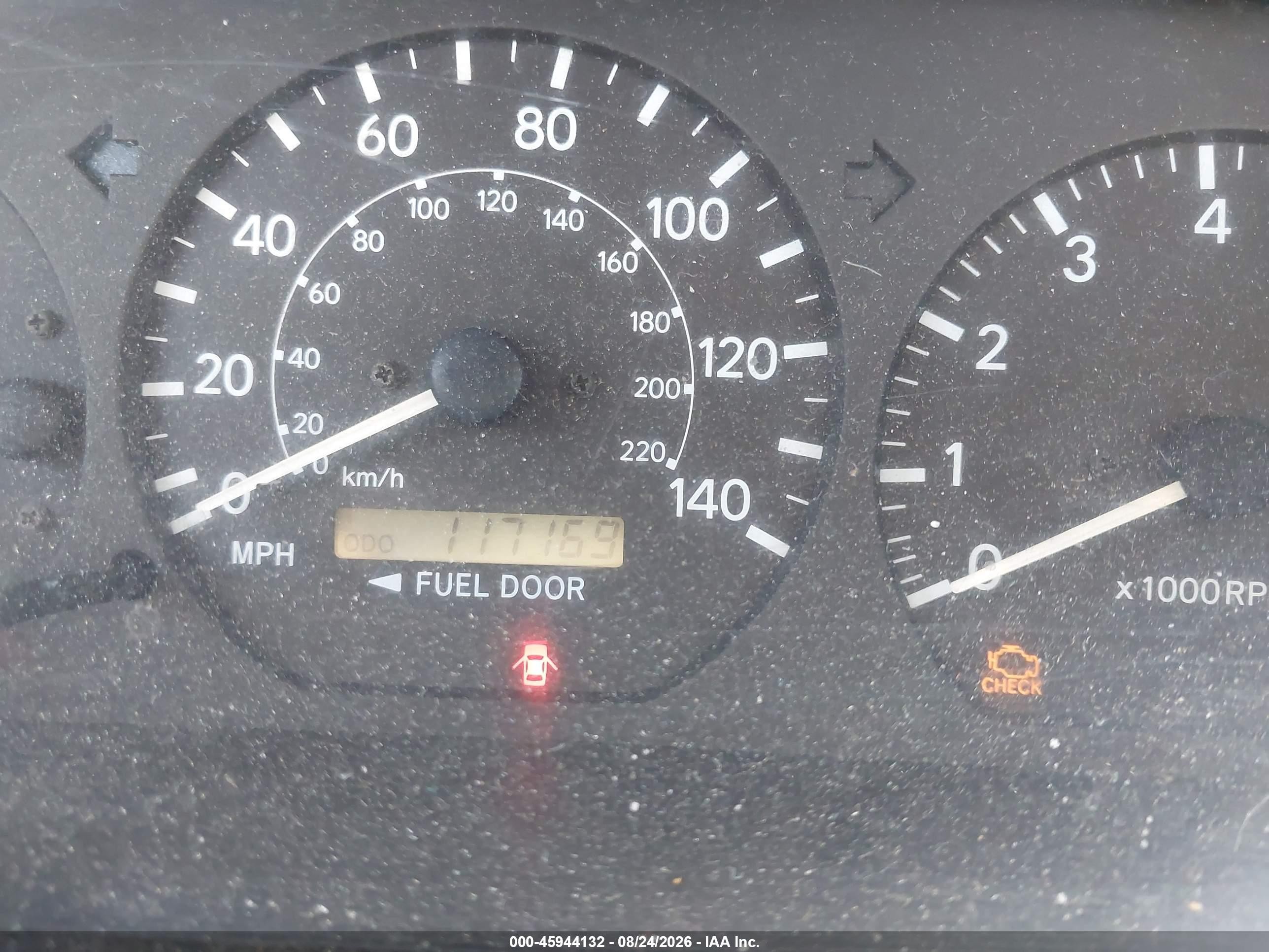 2001 Toyota Camry Le Красный vin: 4T1BG22K71U034974