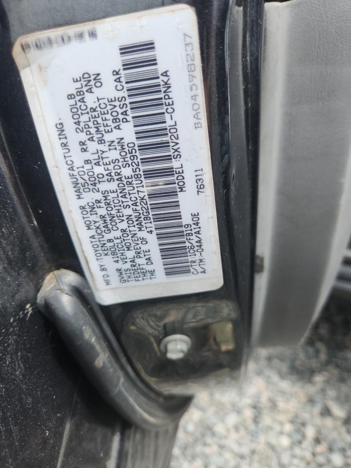 2001 Toyota Camry Le Серый vin: 4T1BG22K71U852950