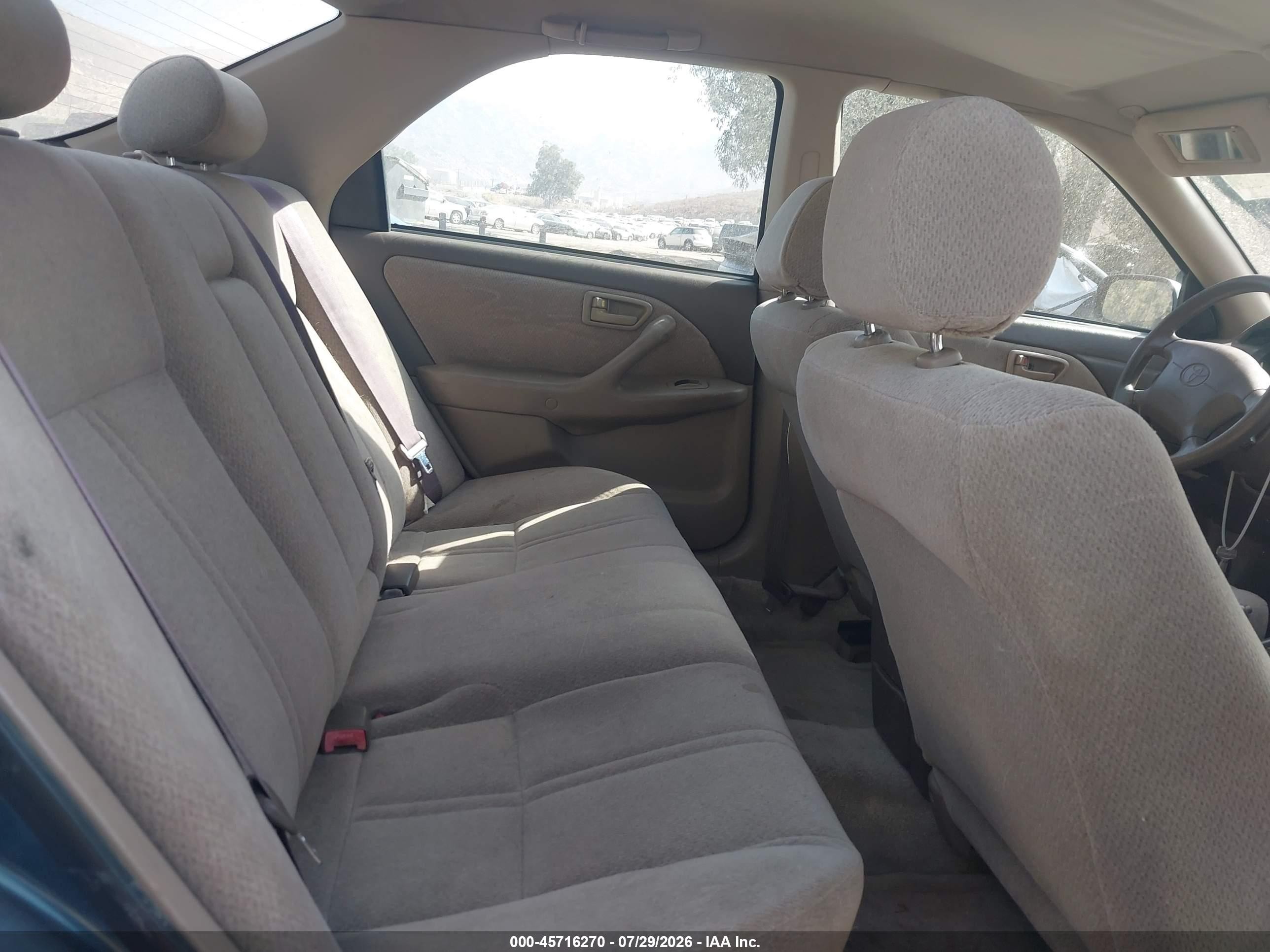 2001 Toyota Camry Le Blue vin: 4T1BG22K71U859333