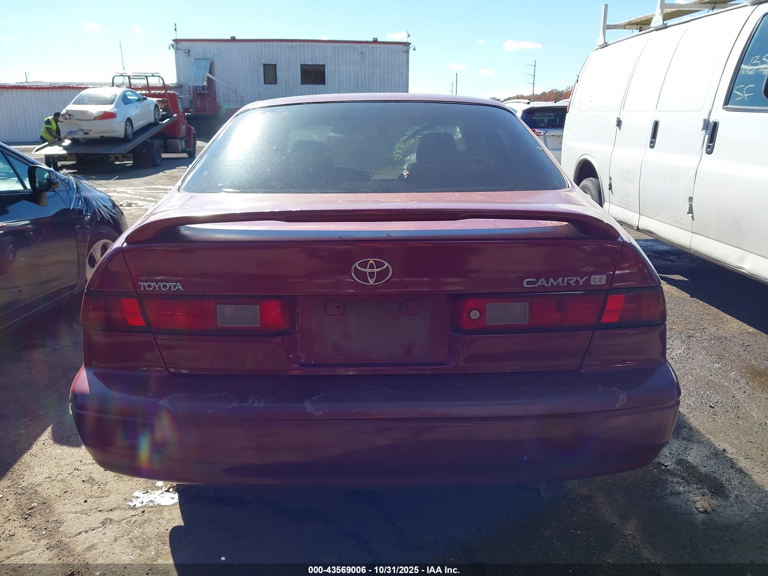1997 Toyota Camry Le Бордовый vin: 4T1BG22K7VU060772