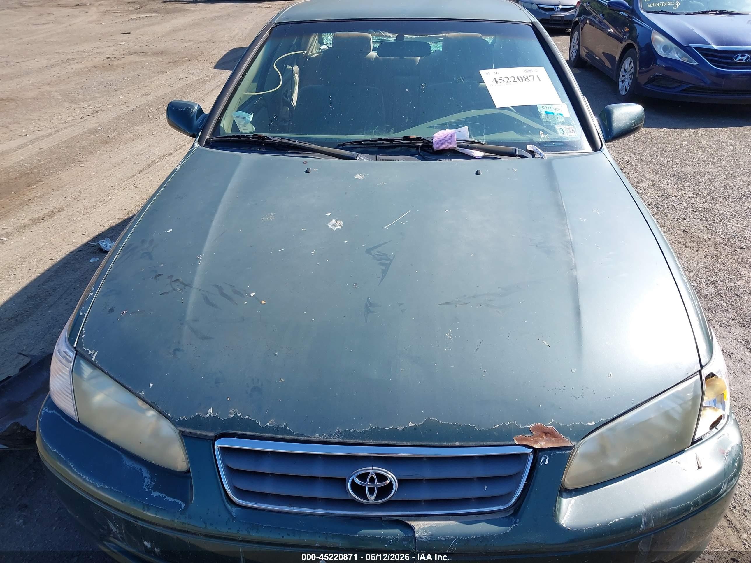 2001 Toyota Camry Le Зеленый vin: 4T1BG22K91U090320