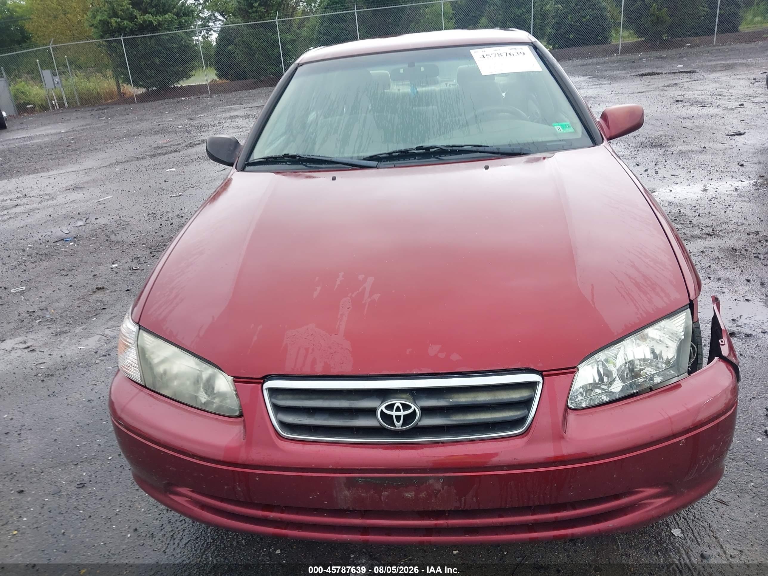 2001 Toyota Camry Ce/le/xle Red vin: 4T1BG22K91U119444