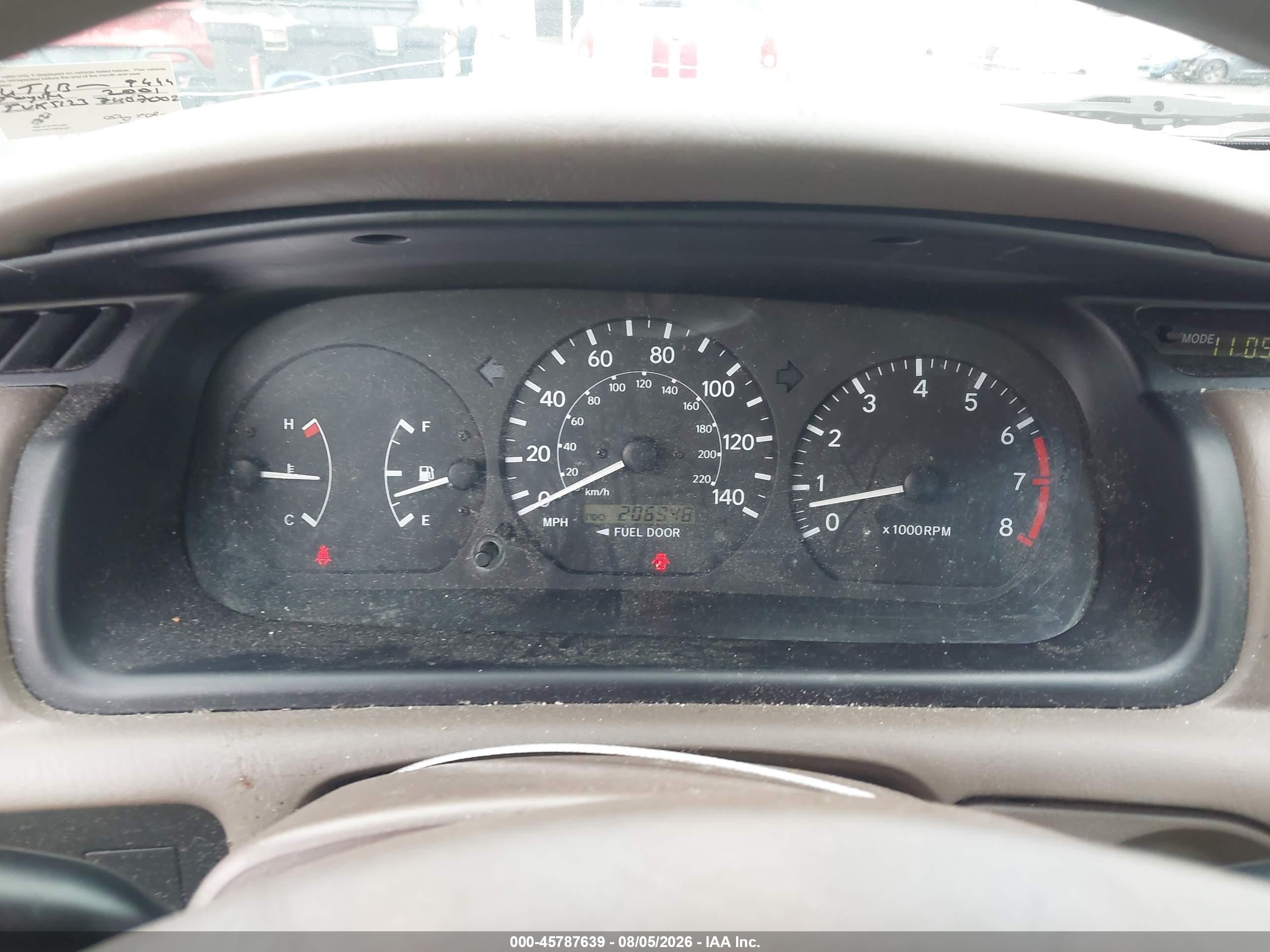 2001 Toyota Camry Ce/le/xle Red vin: 4T1BG22K91U119444