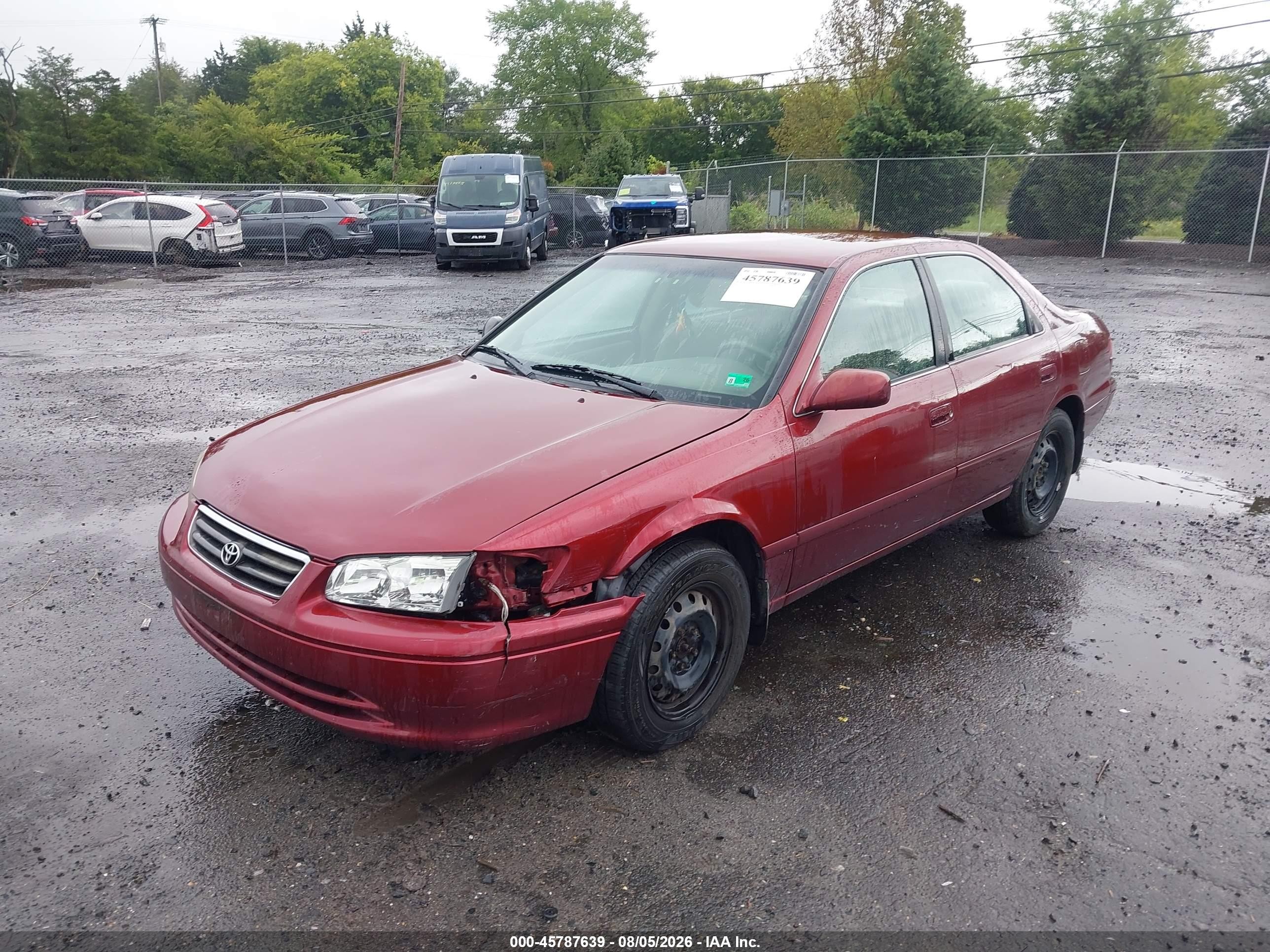 2001 Toyota Camry Ce/le/xle Red vin: 4T1BG22K91U119444