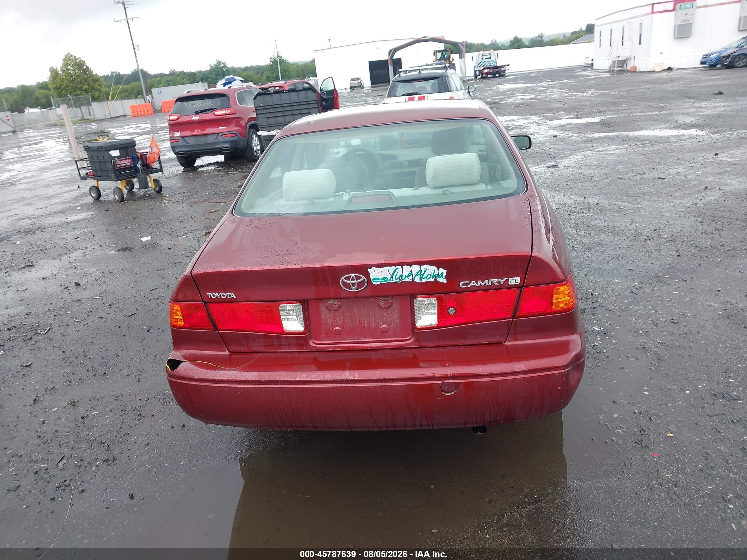 2001 Toyota Camry Ce/le/xle Red vin: 4T1BG22K91U119444