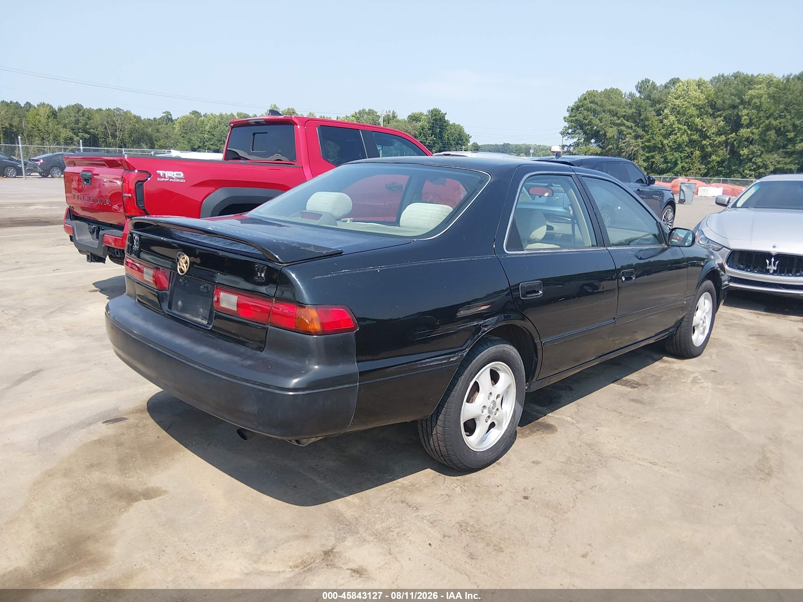1999 Toyota Camry Le Black vin: 4T1BG22K9XU615630