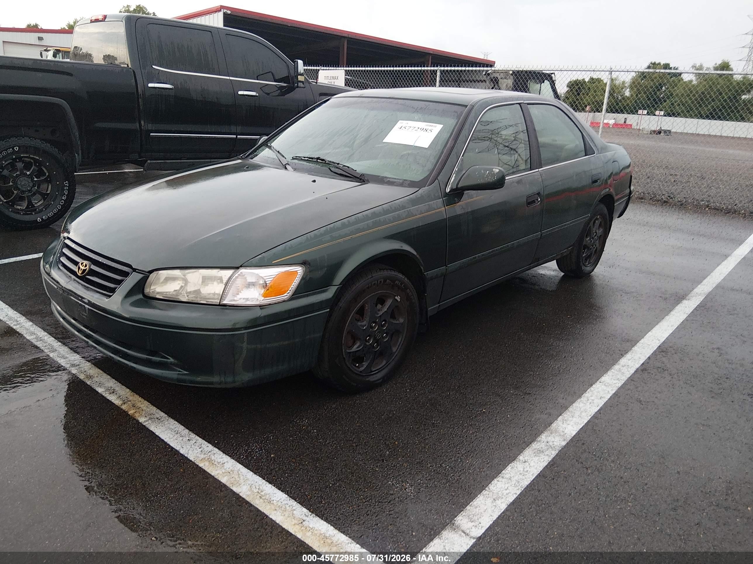 2001 Toyota Camry Le Green vin: 4T1BG22KX1U017473