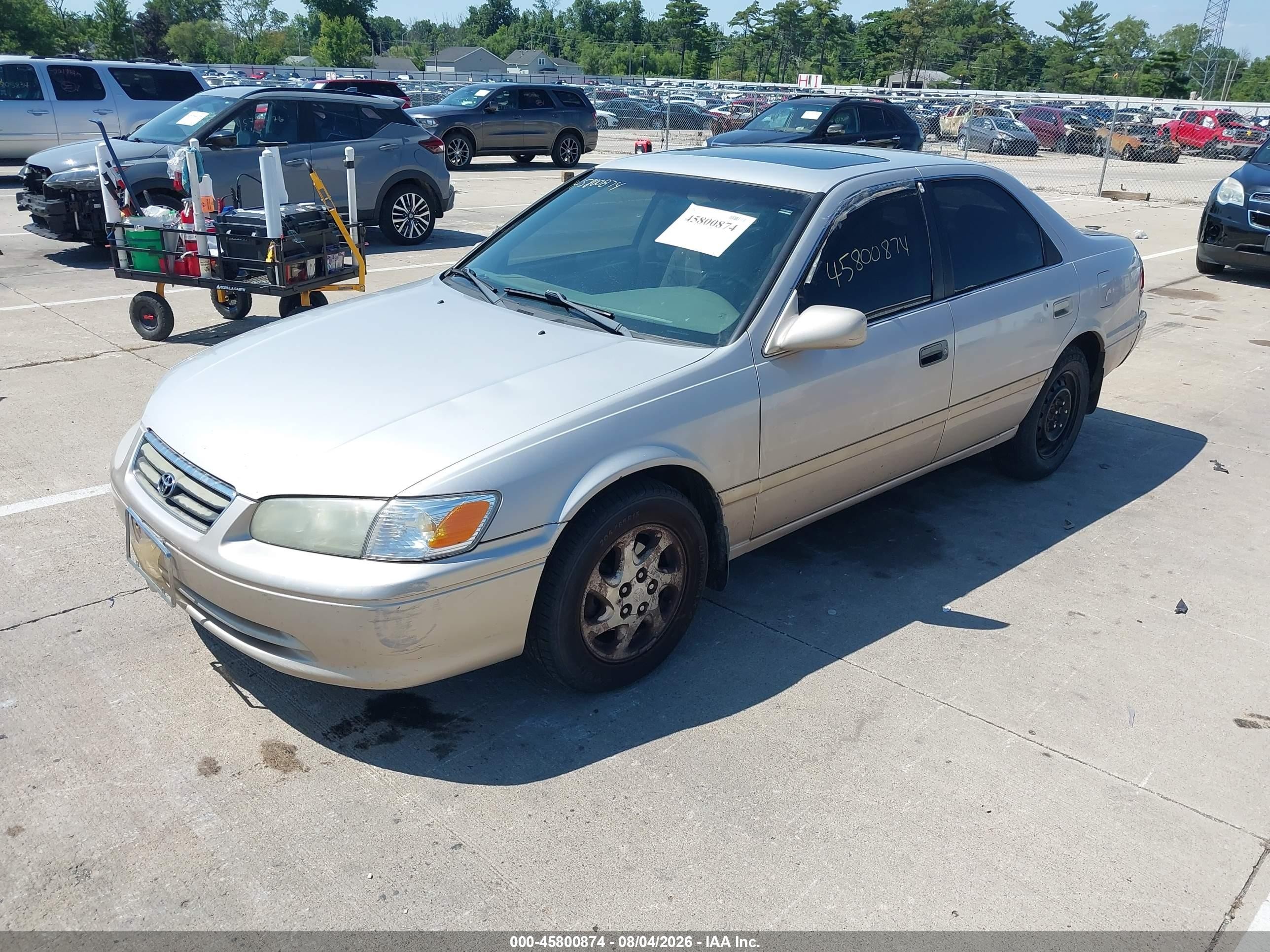 2001 Toyota Camry Le Gray vin: 4T1BG22KX1U099771