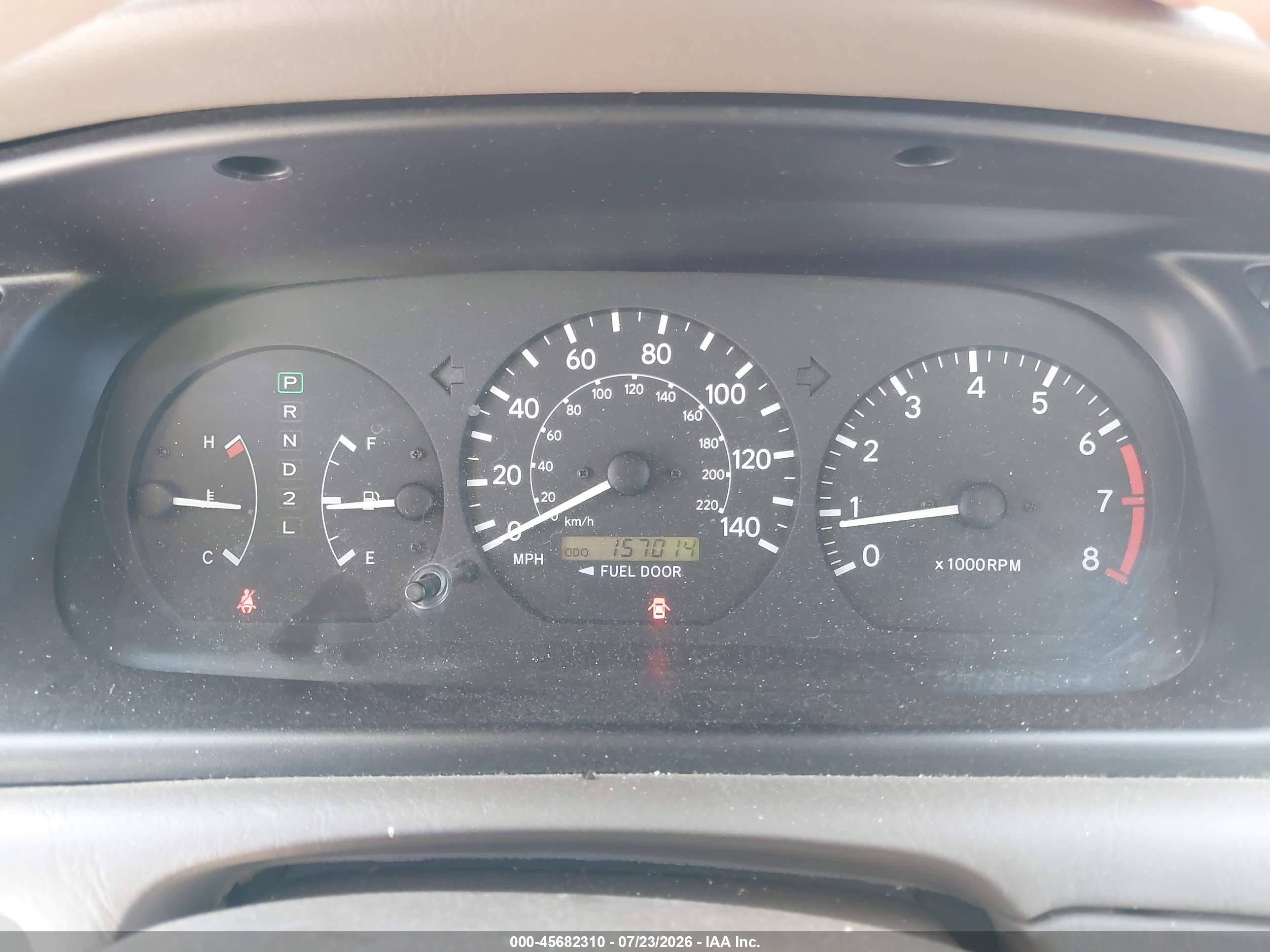 2001 Toyota Camry Le Tan vin: 4T1BG28K91U086761