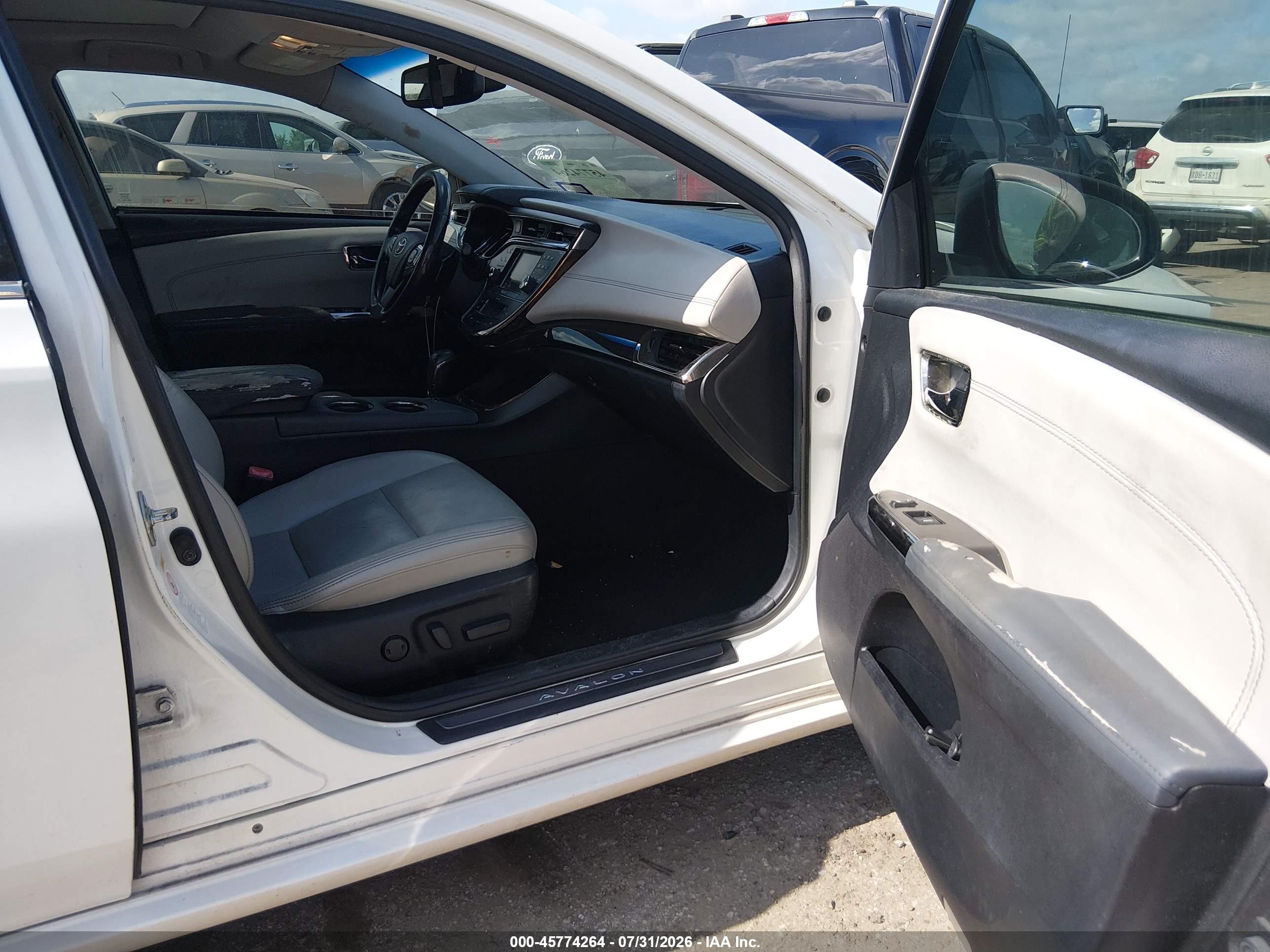 2013 Toyota Avalon Limited White vin: 4T1BK1EB0DU015451