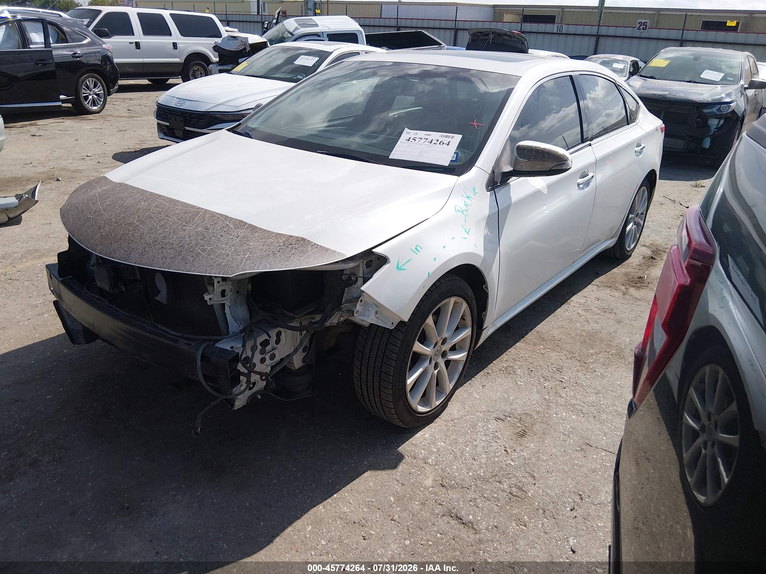 2013 Toyota Avalon Limited White vin: 4T1BK1EB0DU015451
