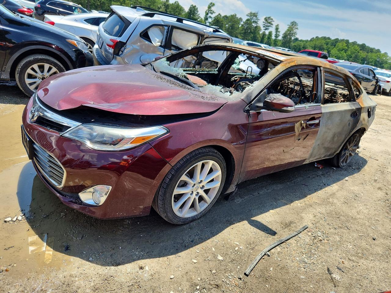 2013 Toyota Avalon Limited Burgundy vin: 4T1BK1EB0DU017314