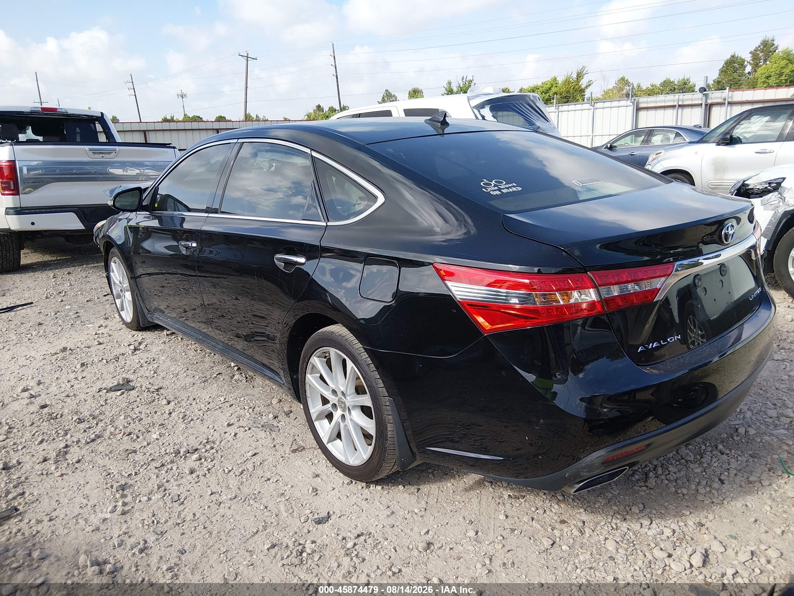 2013 Toyota Avalon Limited Черный vin: 4T1BK1EB0DU019693
