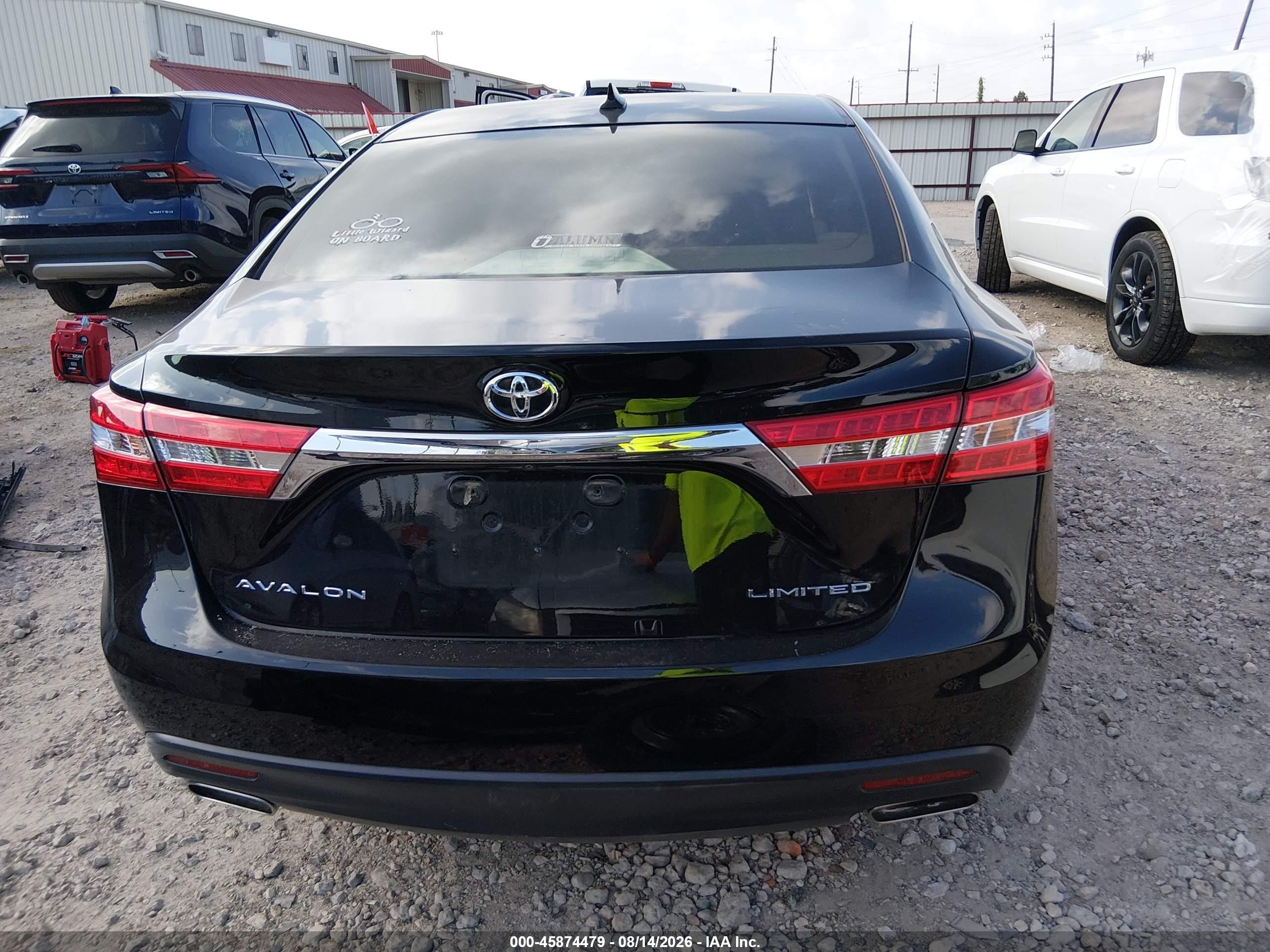 2013 Toyota Avalon Limited Черный vin: 4T1BK1EB0DU019693