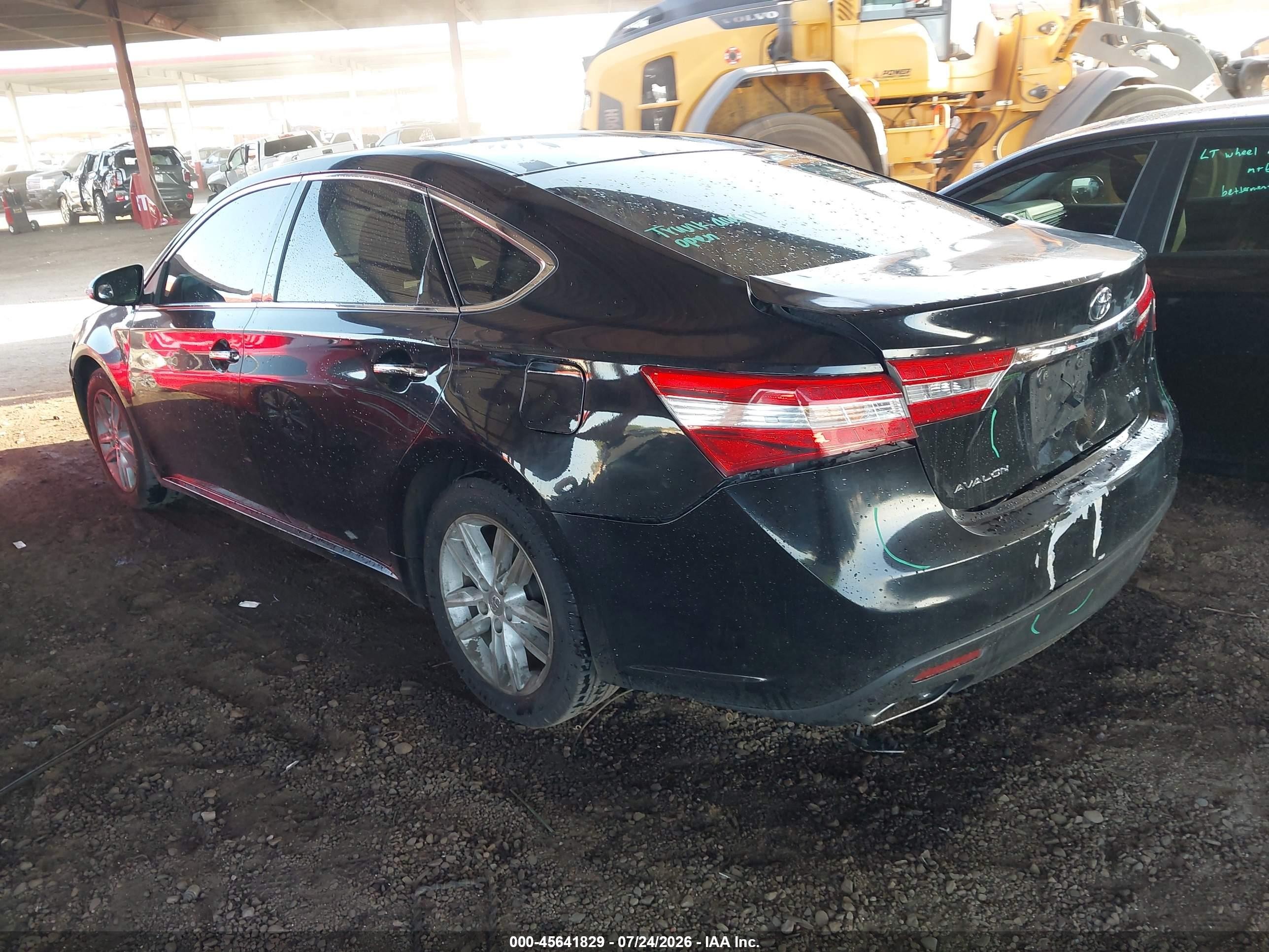 2013 Toyota Avalon Xle Black vin: 4T1BK1EB0DU030967