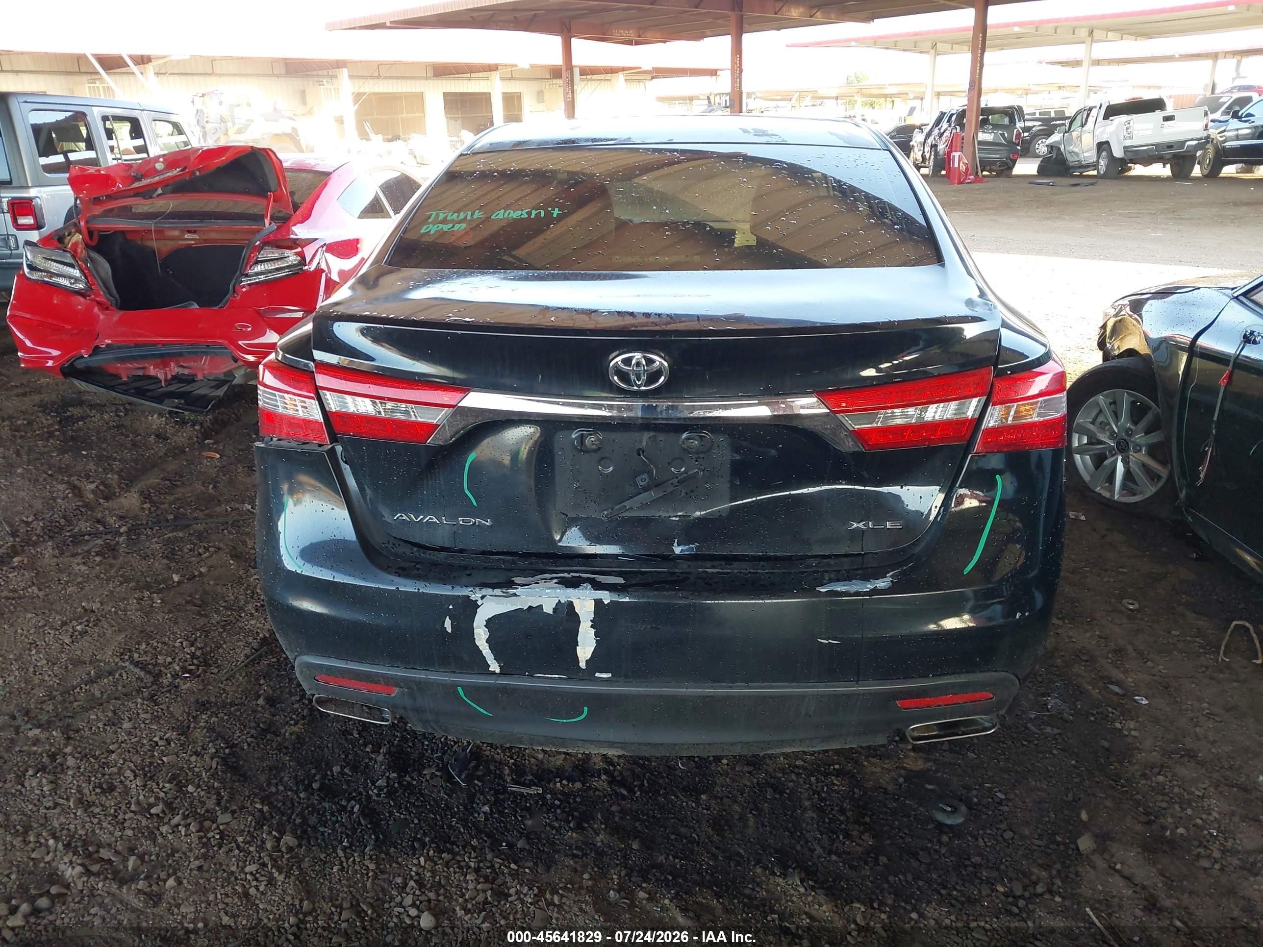 2013 Toyota Avalon Xle Black vin: 4T1BK1EB0DU030967