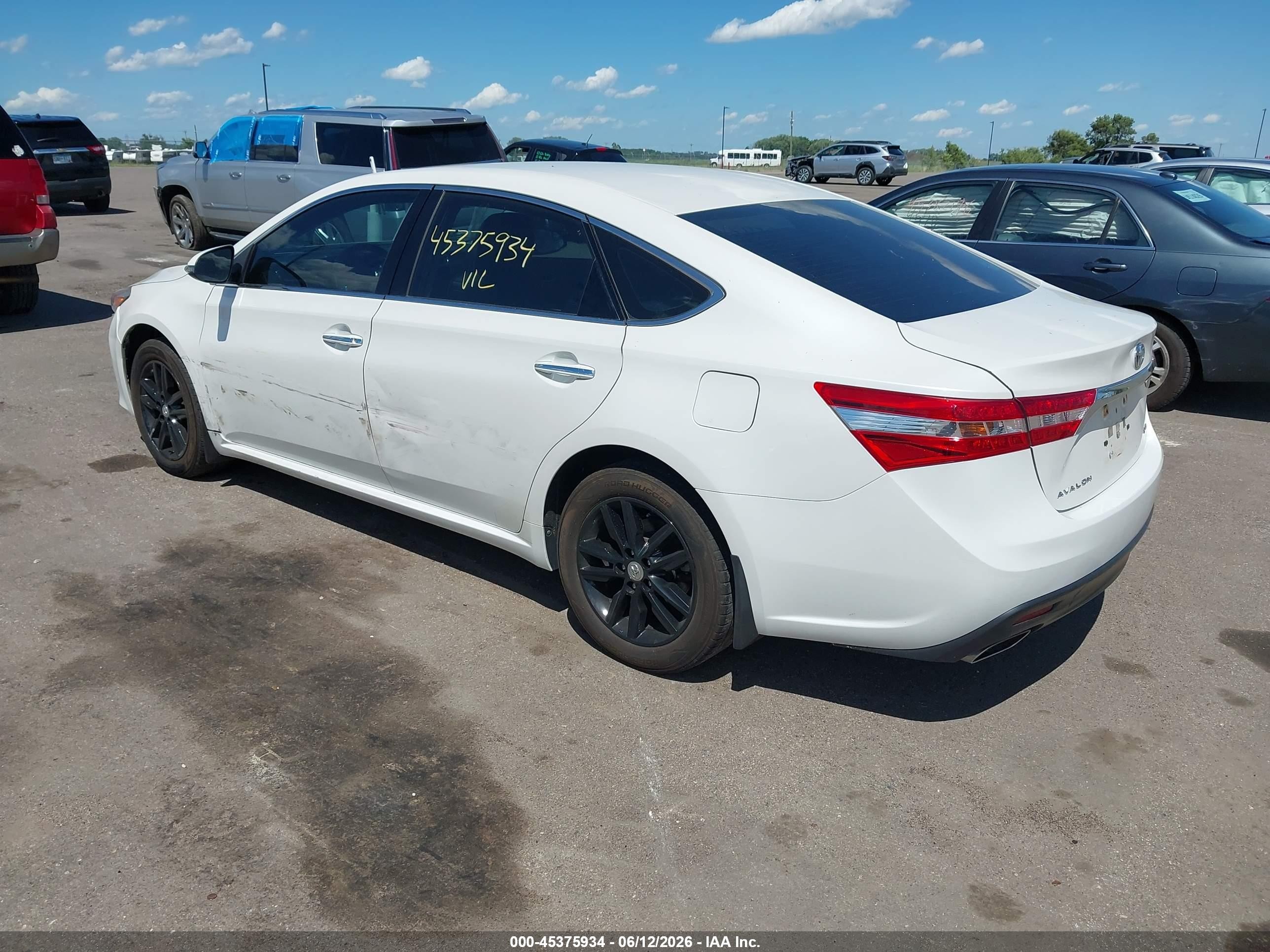 2013 Toyota Avalon Xle Белый vin: 4T1BK1EB0DU036901