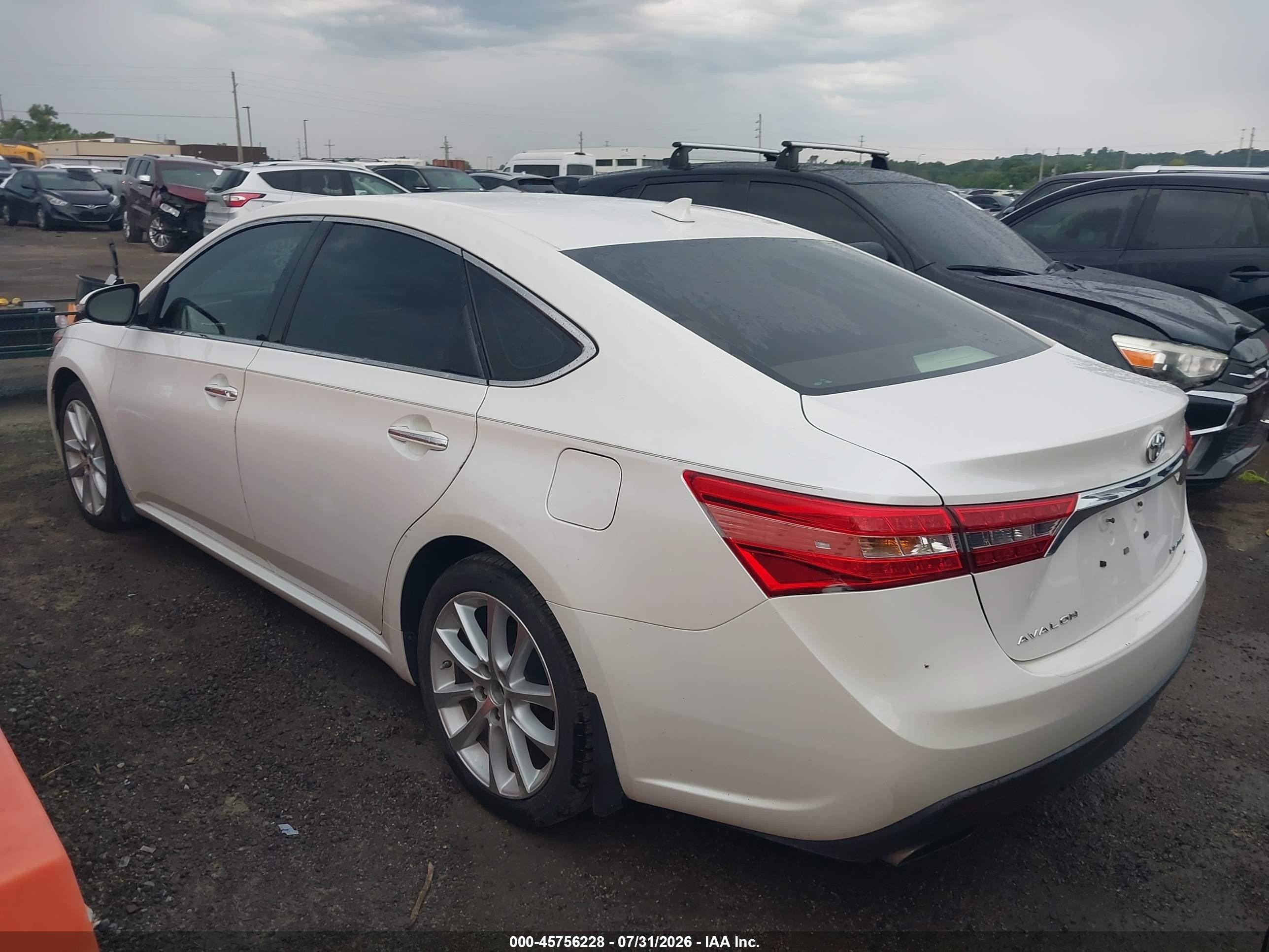 2013 Toyota Avalon Limited White vin: 4T1BK1EB0DU040270