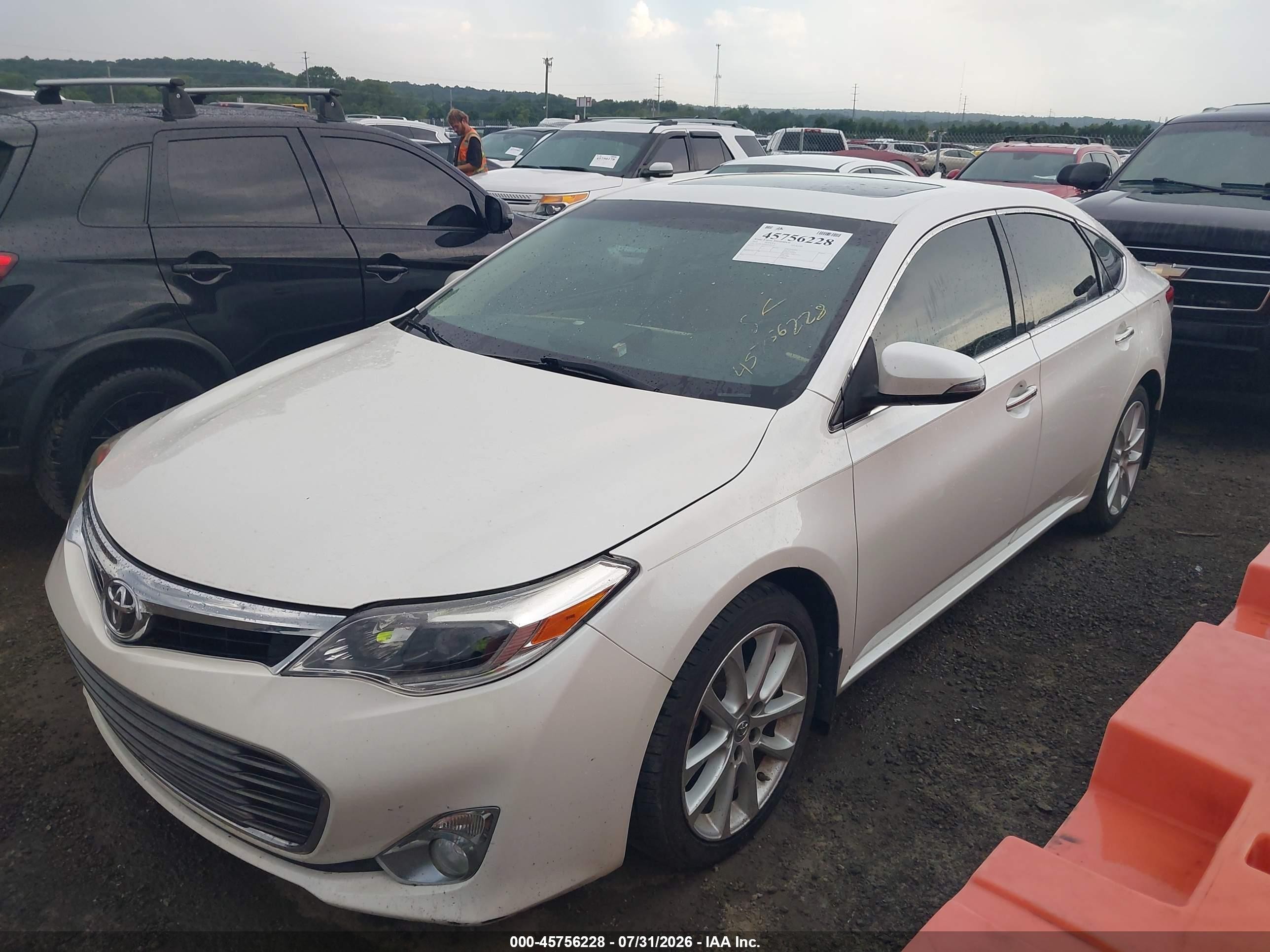 2013 Toyota Avalon Limited White vin: 4T1BK1EB0DU040270