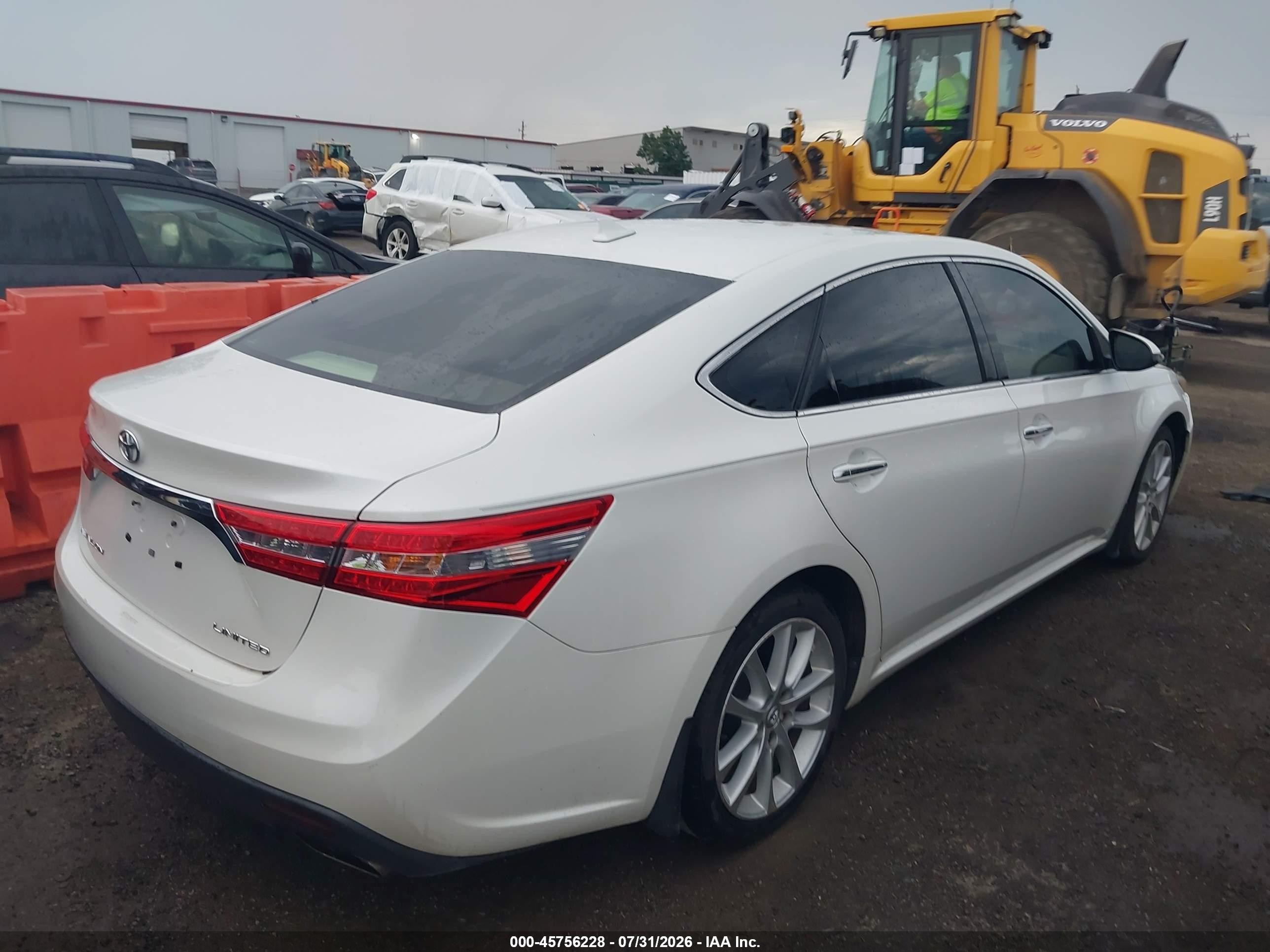 2013 Toyota Avalon Limited White vin: 4T1BK1EB0DU040270