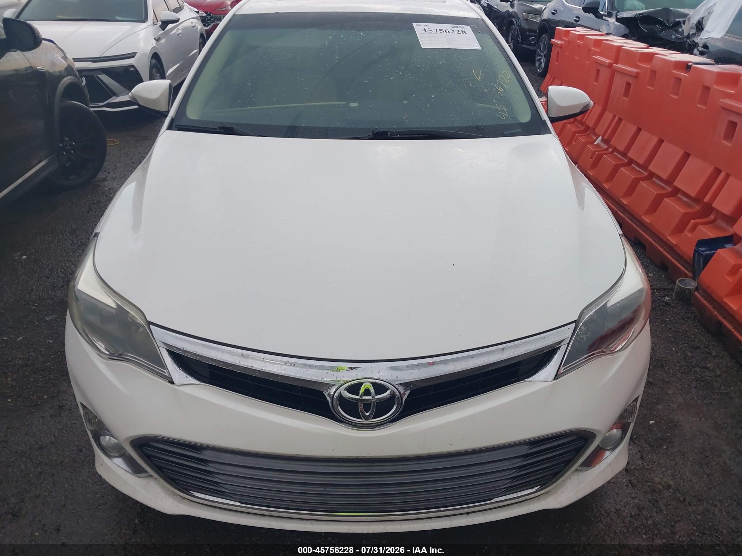 2013 Toyota Avalon Limited White vin: 4T1BK1EB0DU040270