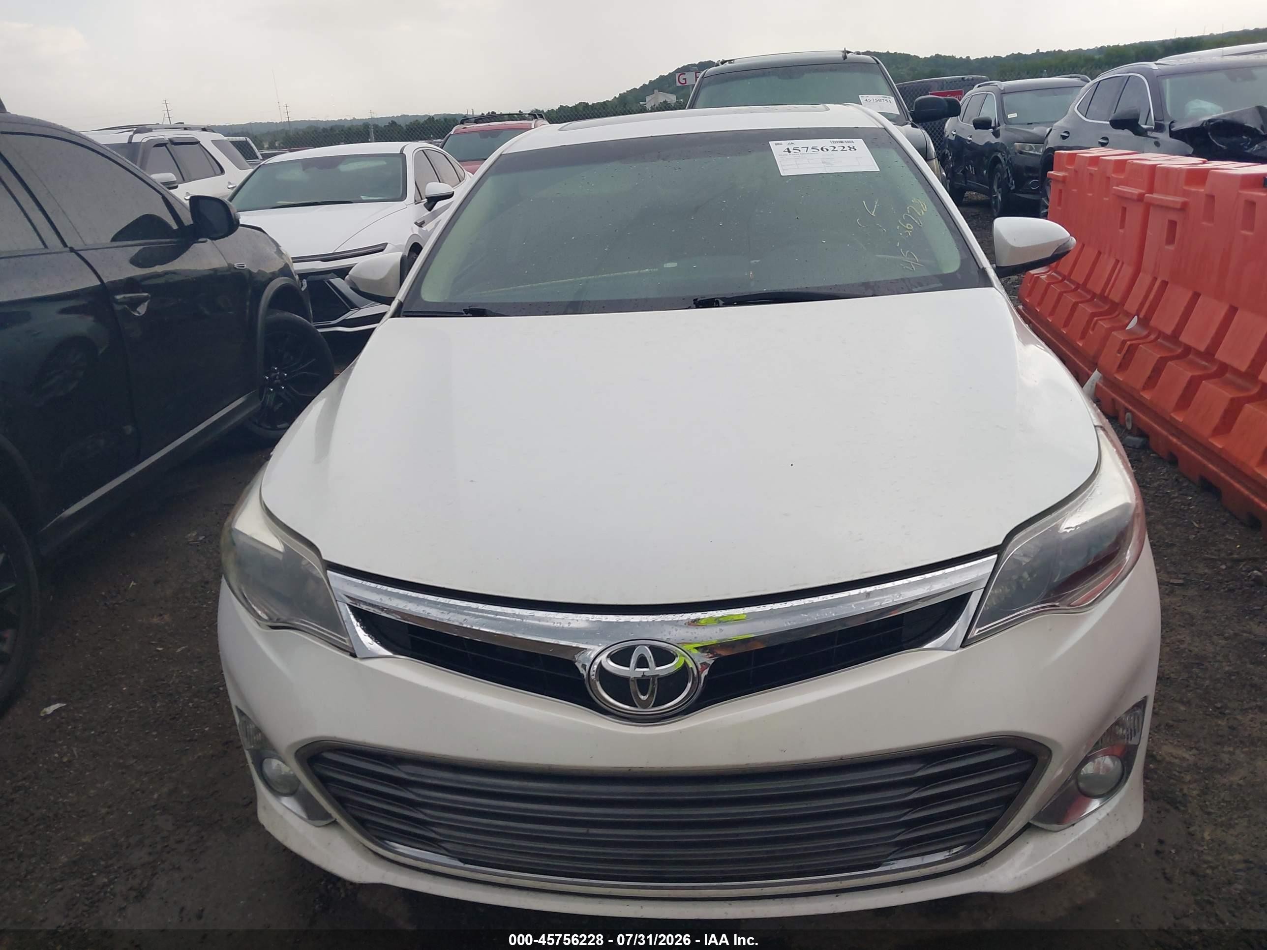 2013 Toyota Avalon Limited White vin: 4T1BK1EB0DU040270