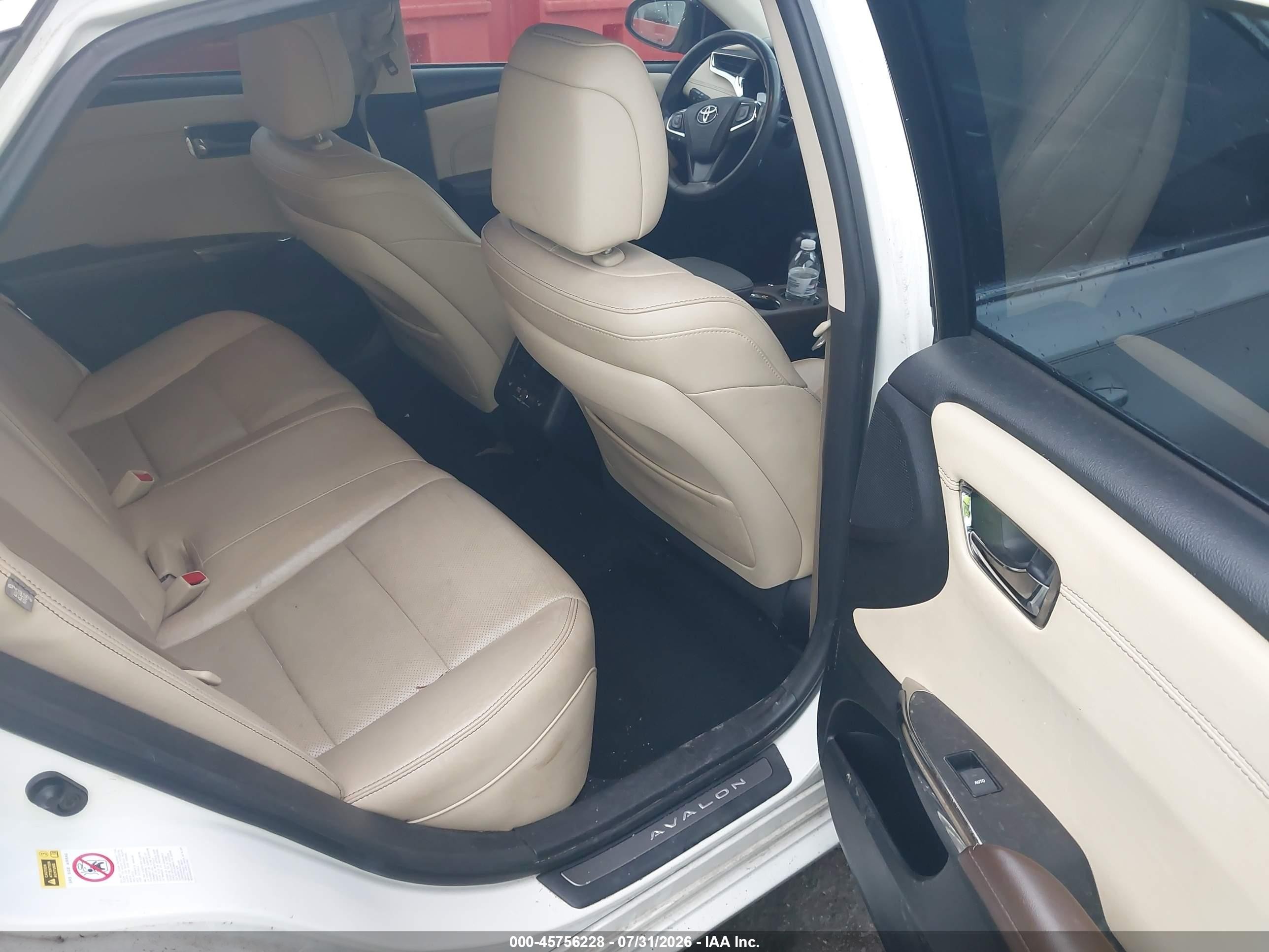 2013 Toyota Avalon Limited White vin: 4T1BK1EB0DU040270