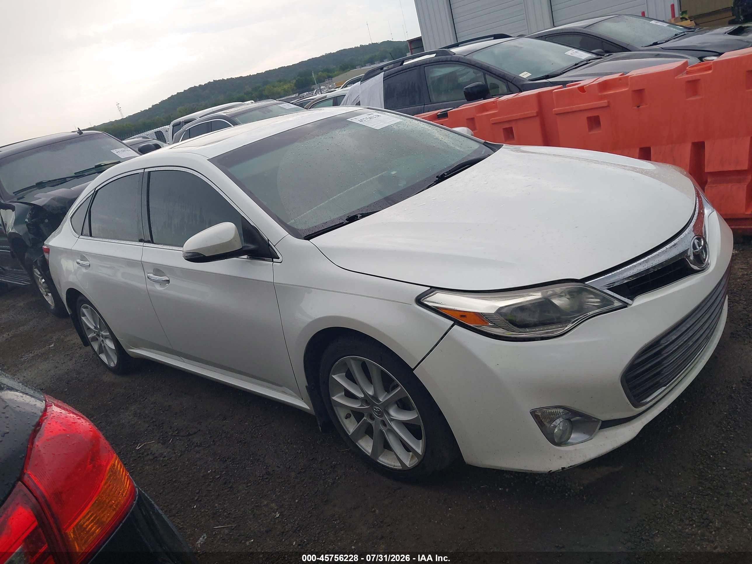 2013 Toyota Avalon Limited White vin: 4T1BK1EB0DU040270