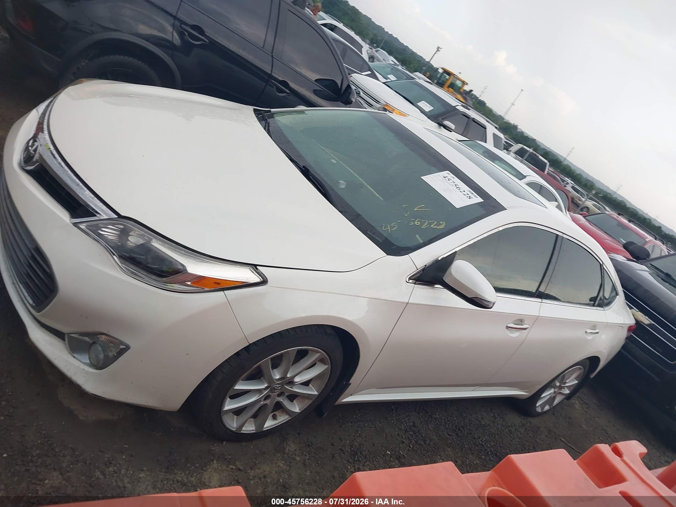 2013 Toyota Avalon Limited White vin: 4T1BK1EB0DU040270