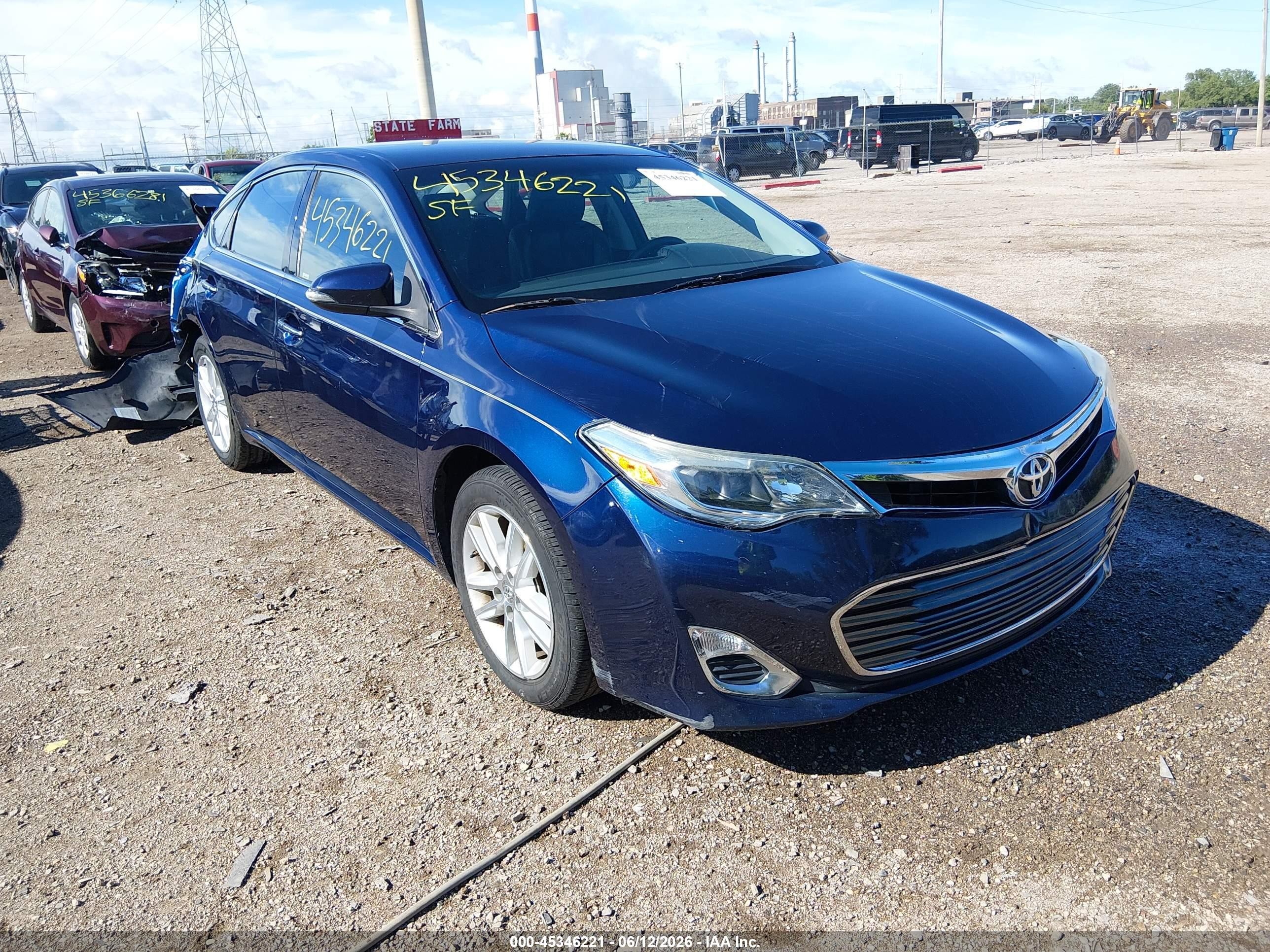 2013 Toyota Avalon Xle Blue vin: 4T1BK1EB0DU054539