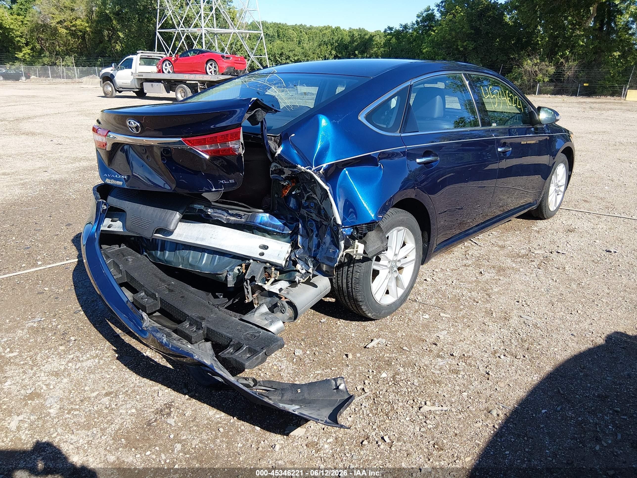 2013 Toyota Avalon Xle Blue vin: 4T1BK1EB0DU054539