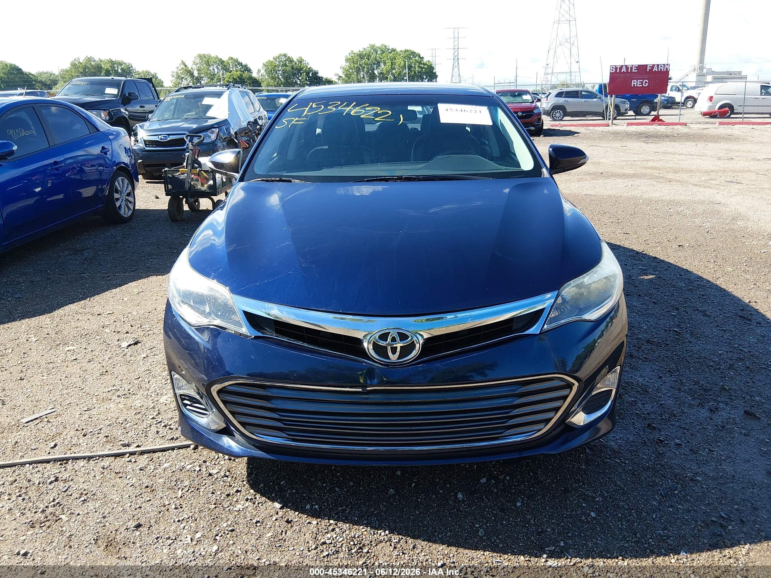 2013 Toyota Avalon Xle Blue vin: 4T1BK1EB0DU054539