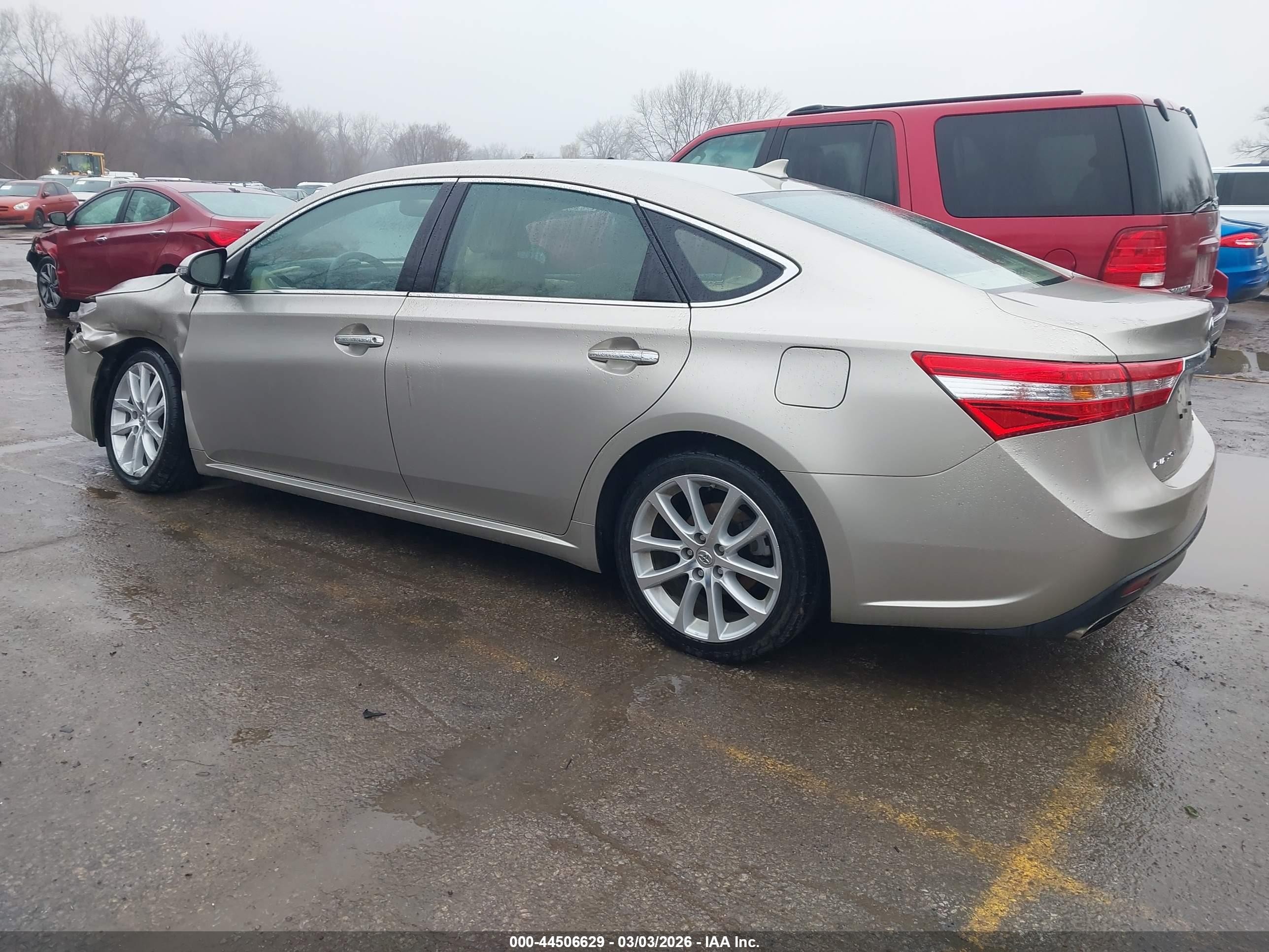 2013 Toyota Avalon Limited Beige vin: 4T1BK1EB0DU057912