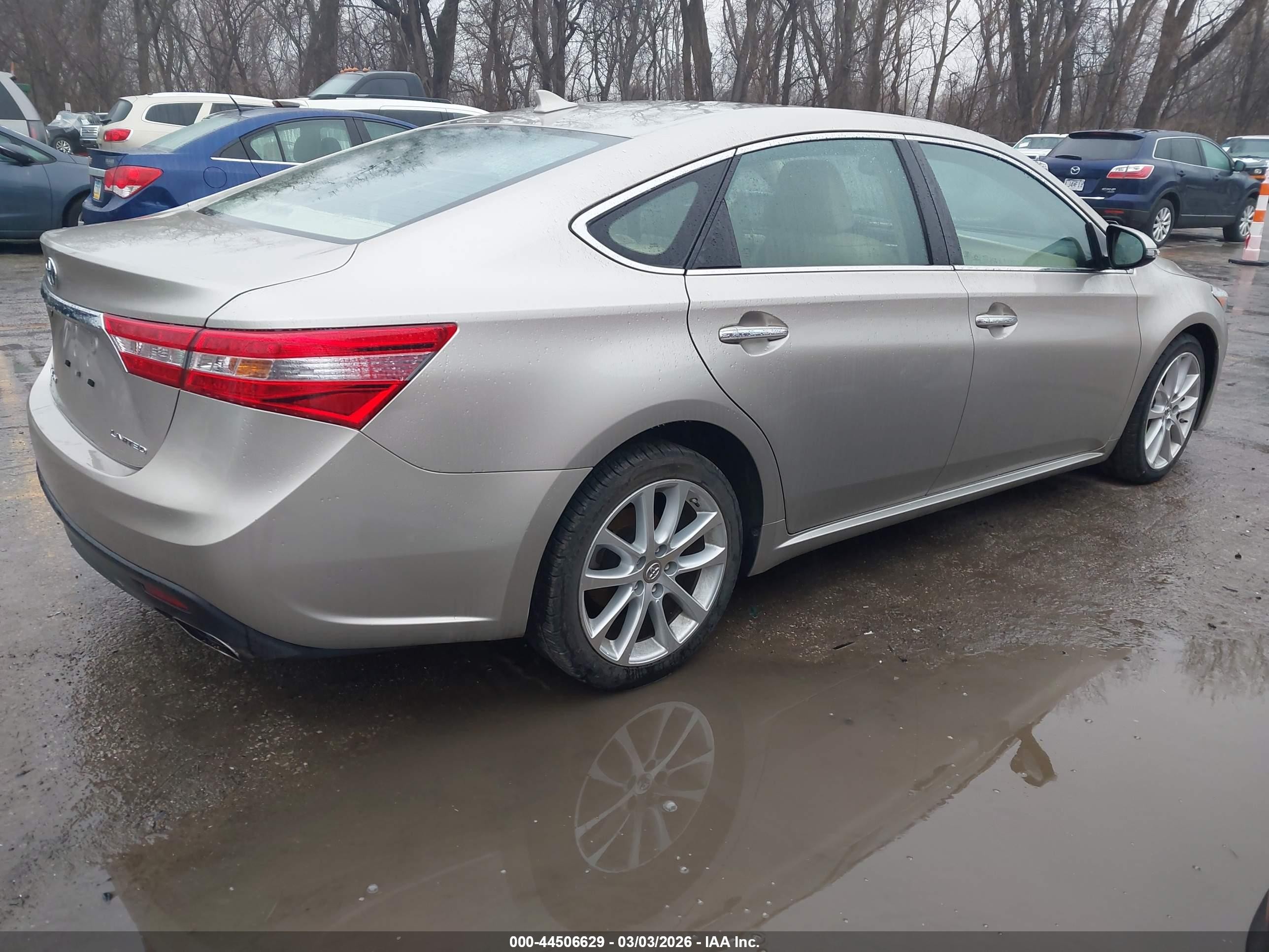2013 Toyota Avalon Limited Beige vin: 4T1BK1EB0DU057912