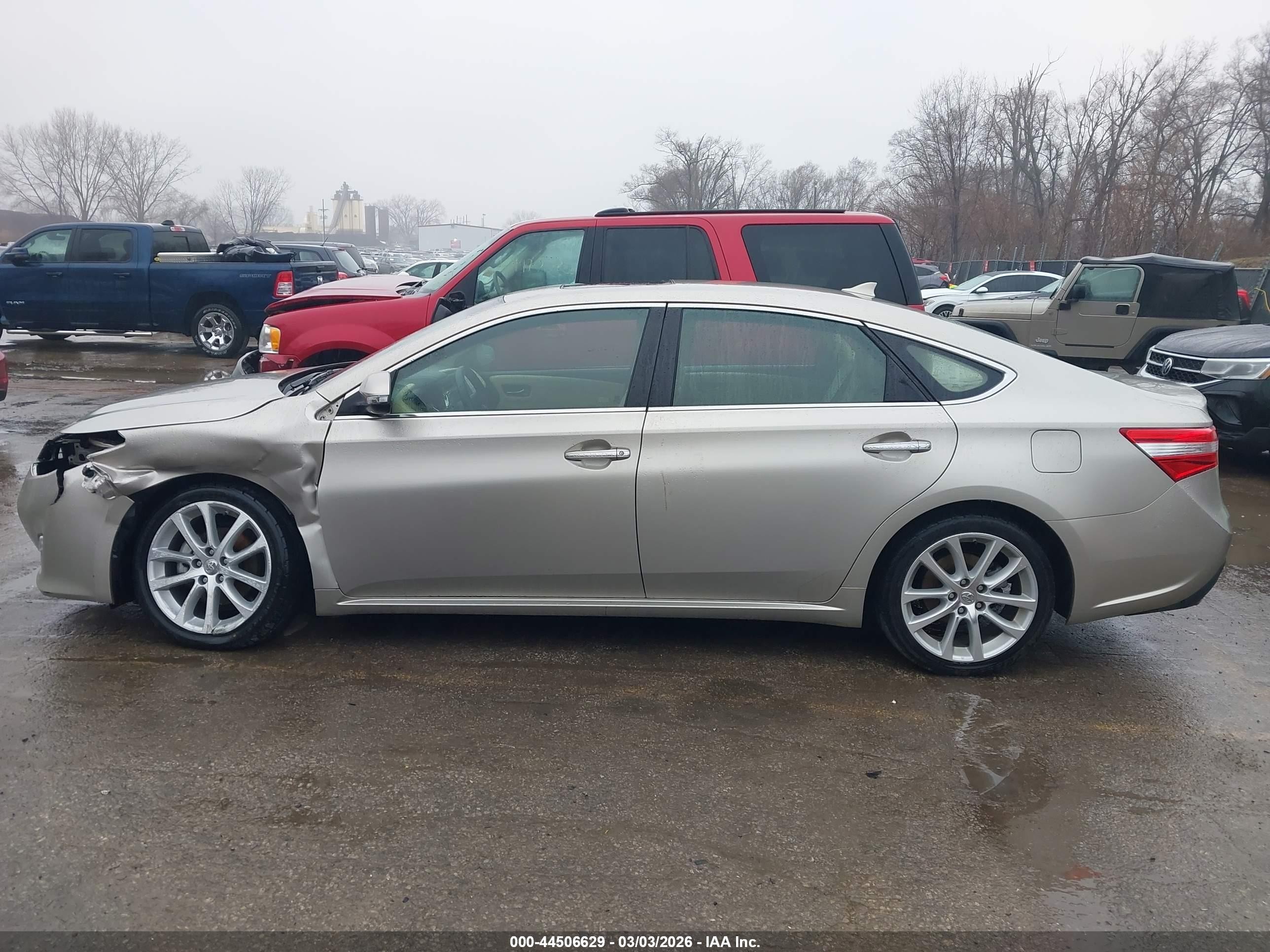 2013 Toyota Avalon Limited Beige vin: 4T1BK1EB0DU057912