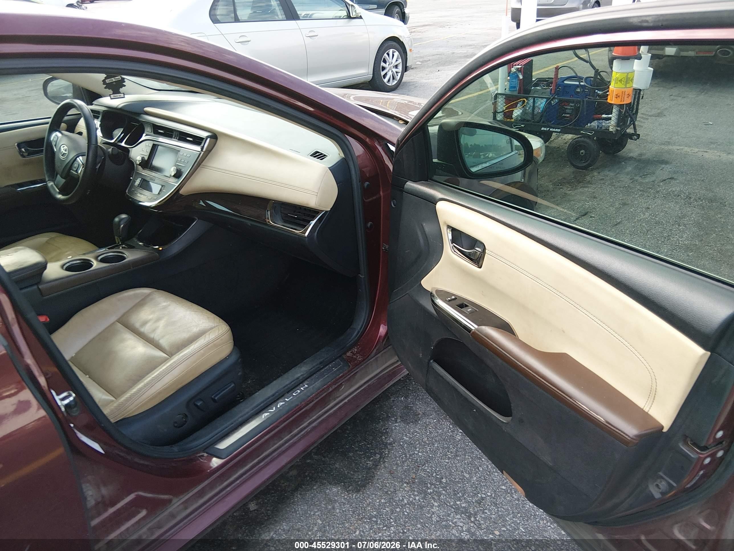 2013 Toyota Avalon Limited Бордовый vin: 4T1BK1EB0DU062043