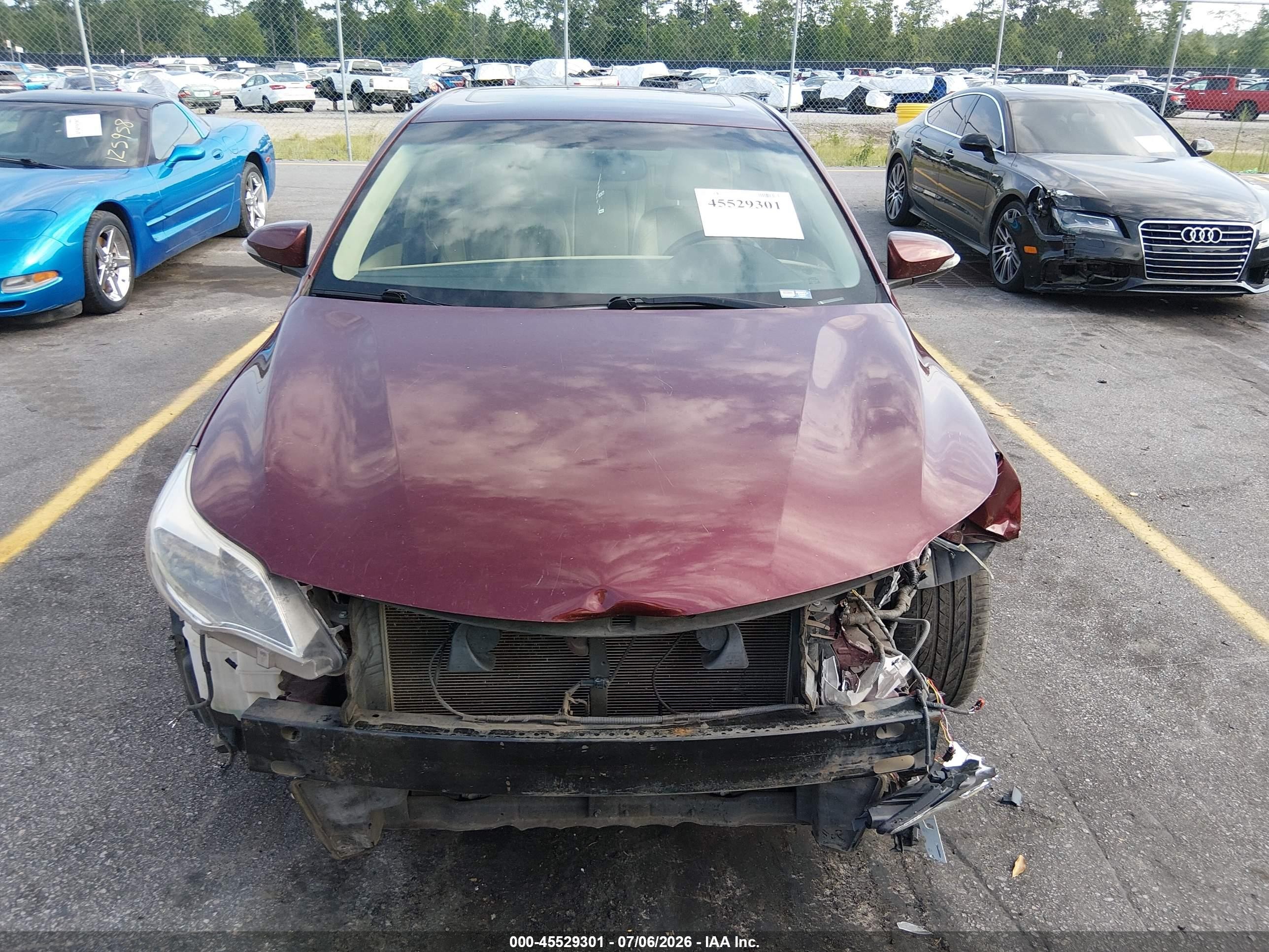 2013 Toyota Avalon Limited Бордовый vin: 4T1BK1EB0DU062043