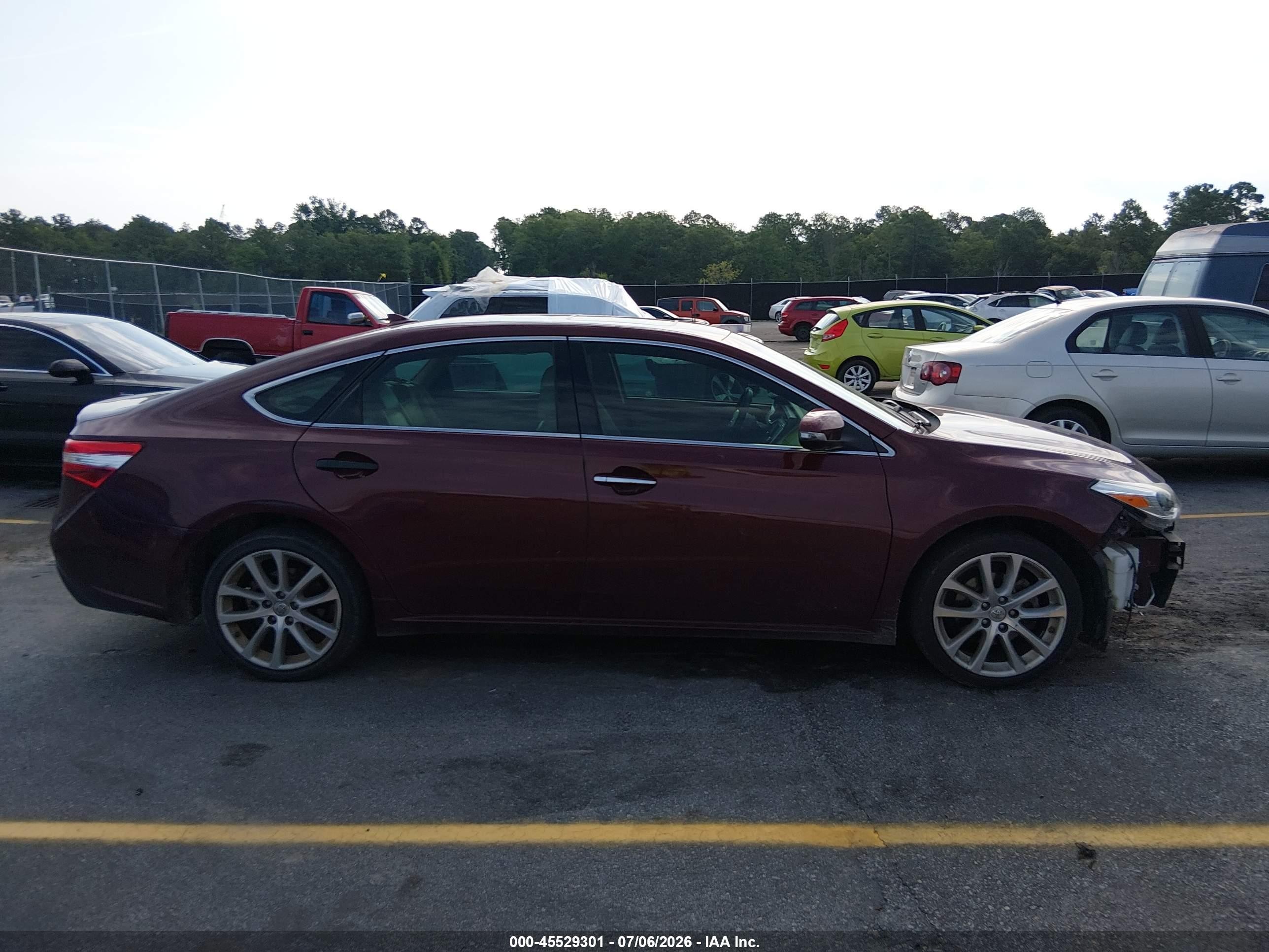 2013 Toyota Avalon Limited Burgundy vin: 4T1BK1EB0DU062043