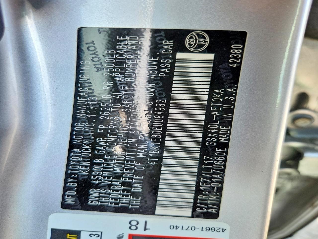 2014 Toyota Avalon Xle Touring Silver vin: 4T1BK1EB0EU084982