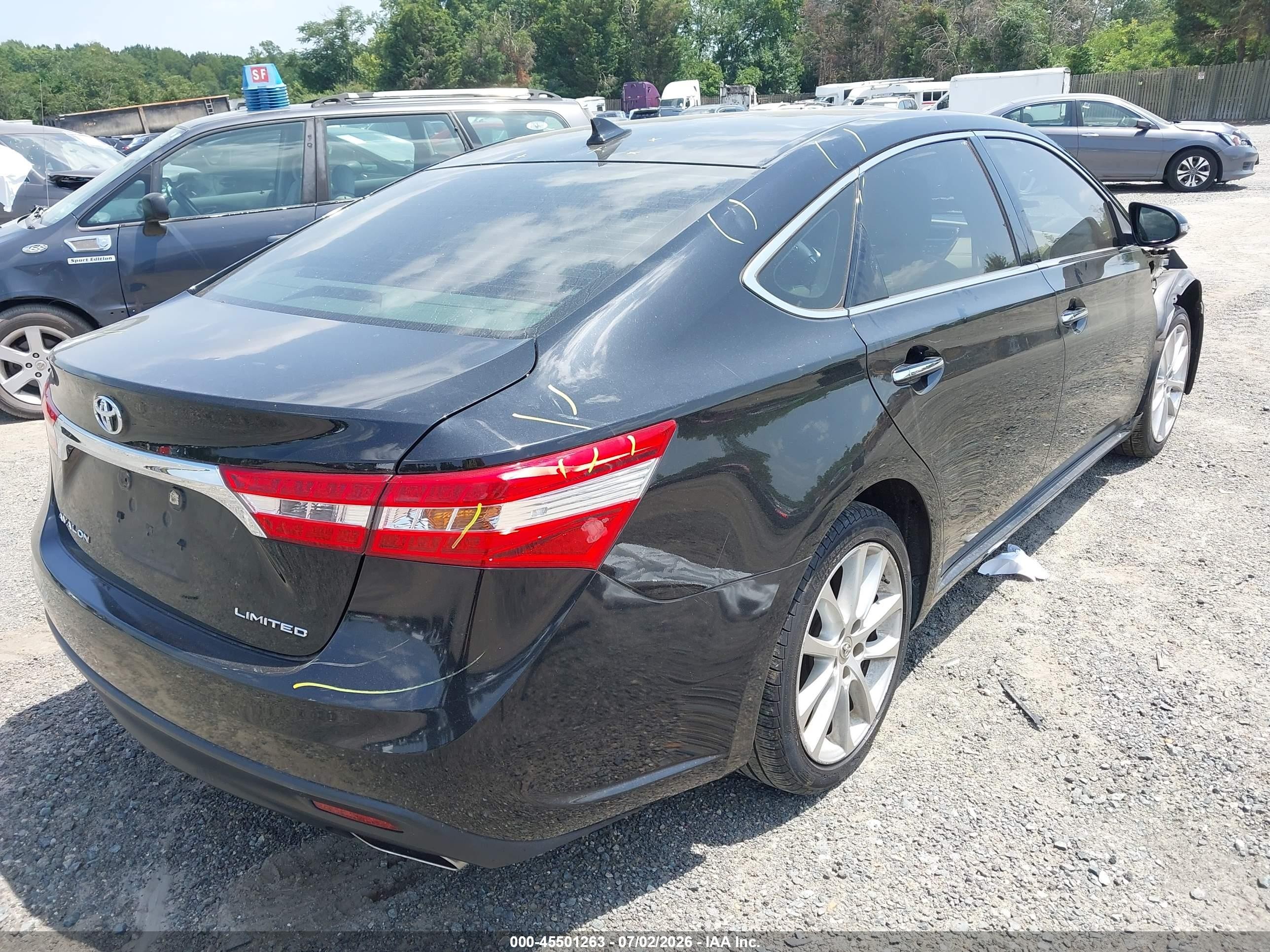 2014 Toyota Avalon Limited Black vin: 4T1BK1EB0EU097764
