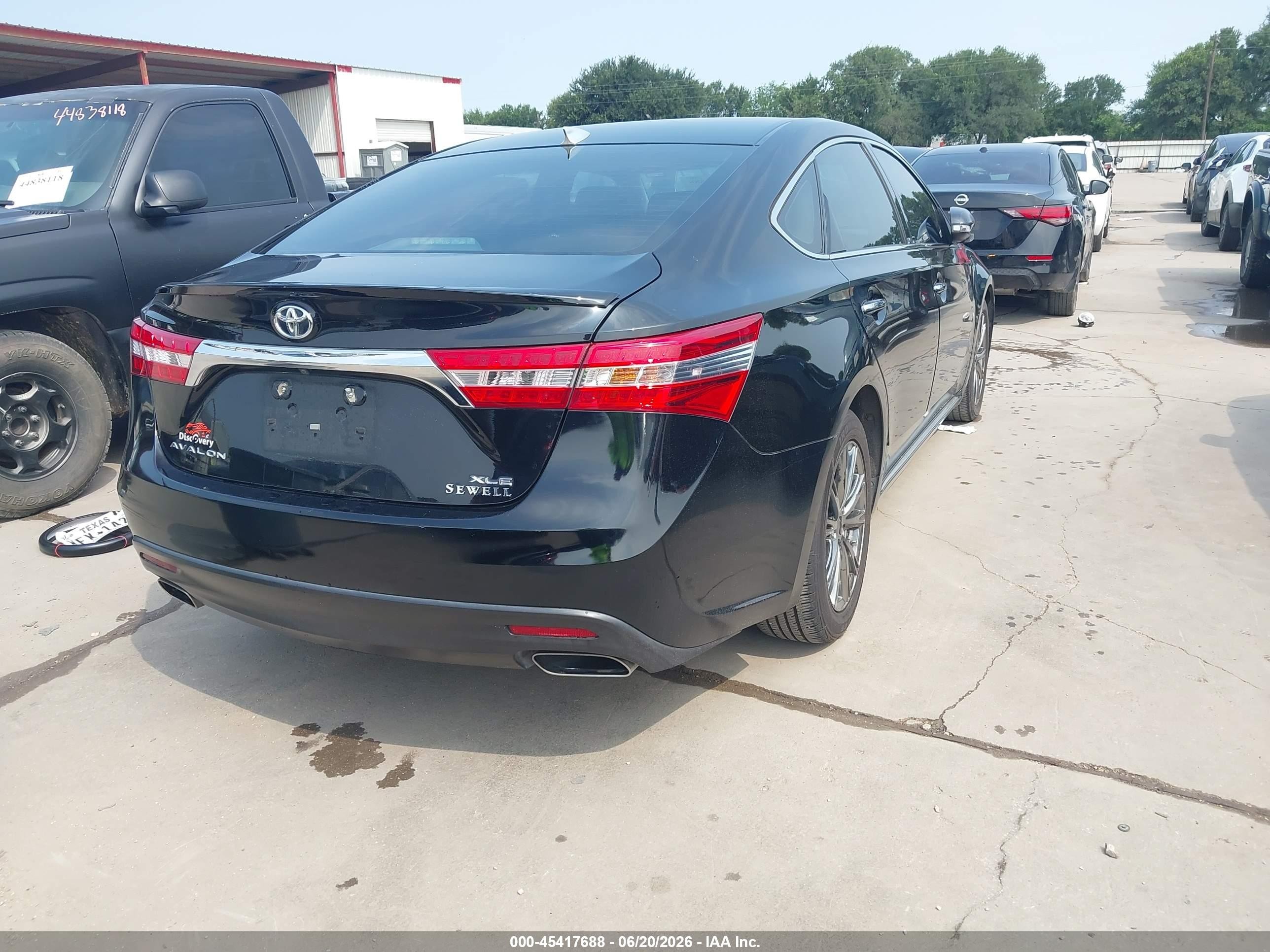 2014 Toyota Avalon Xle Black vin: 4T1BK1EB0EU111307