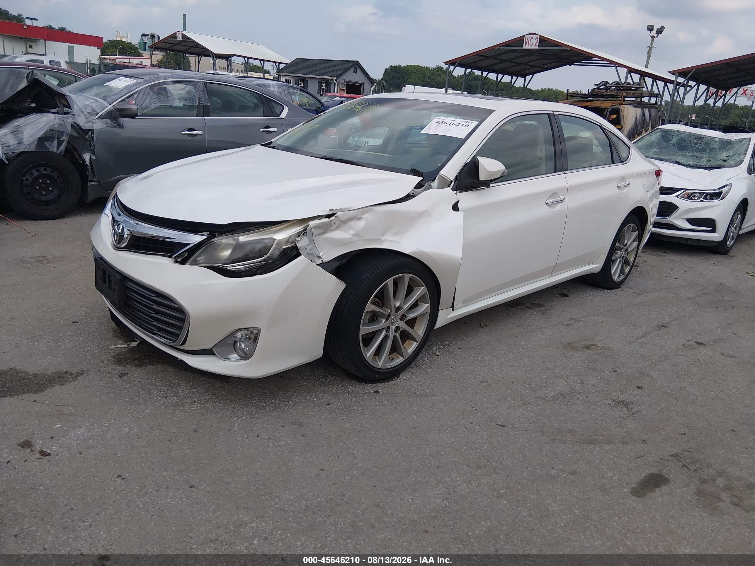 2014 Toyota Avalon Xle Touring White vin: 4T1BK1EB0EU116510