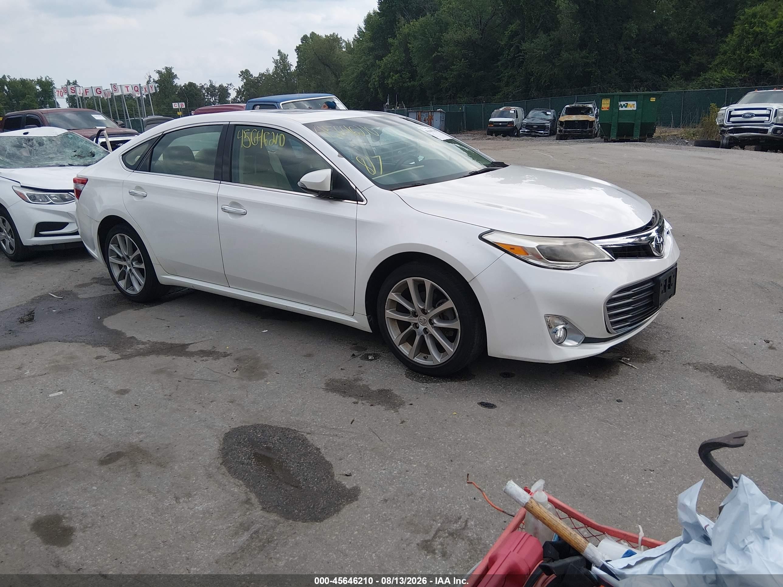 2014 Toyota Avalon Xle Touring White vin: 4T1BK1EB0EU116510