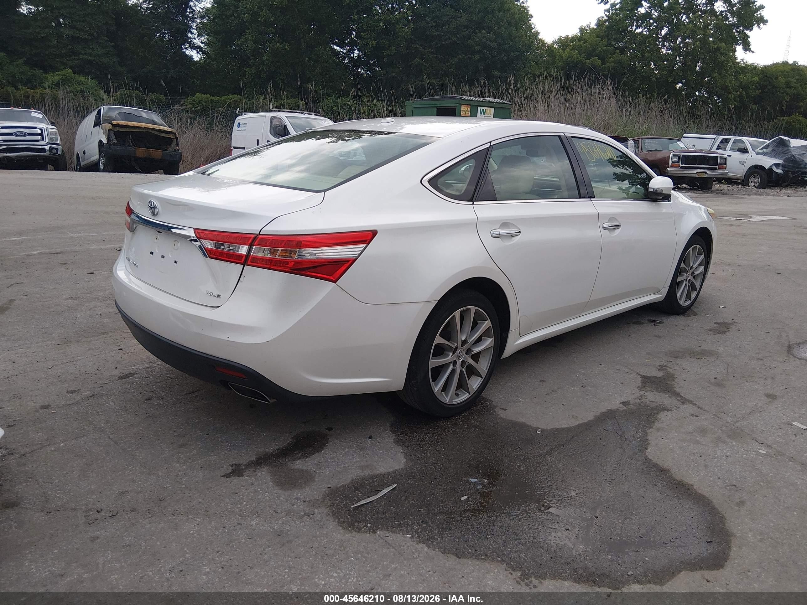 2014 Toyota Avalon Xle Touring White vin: 4T1BK1EB0EU116510